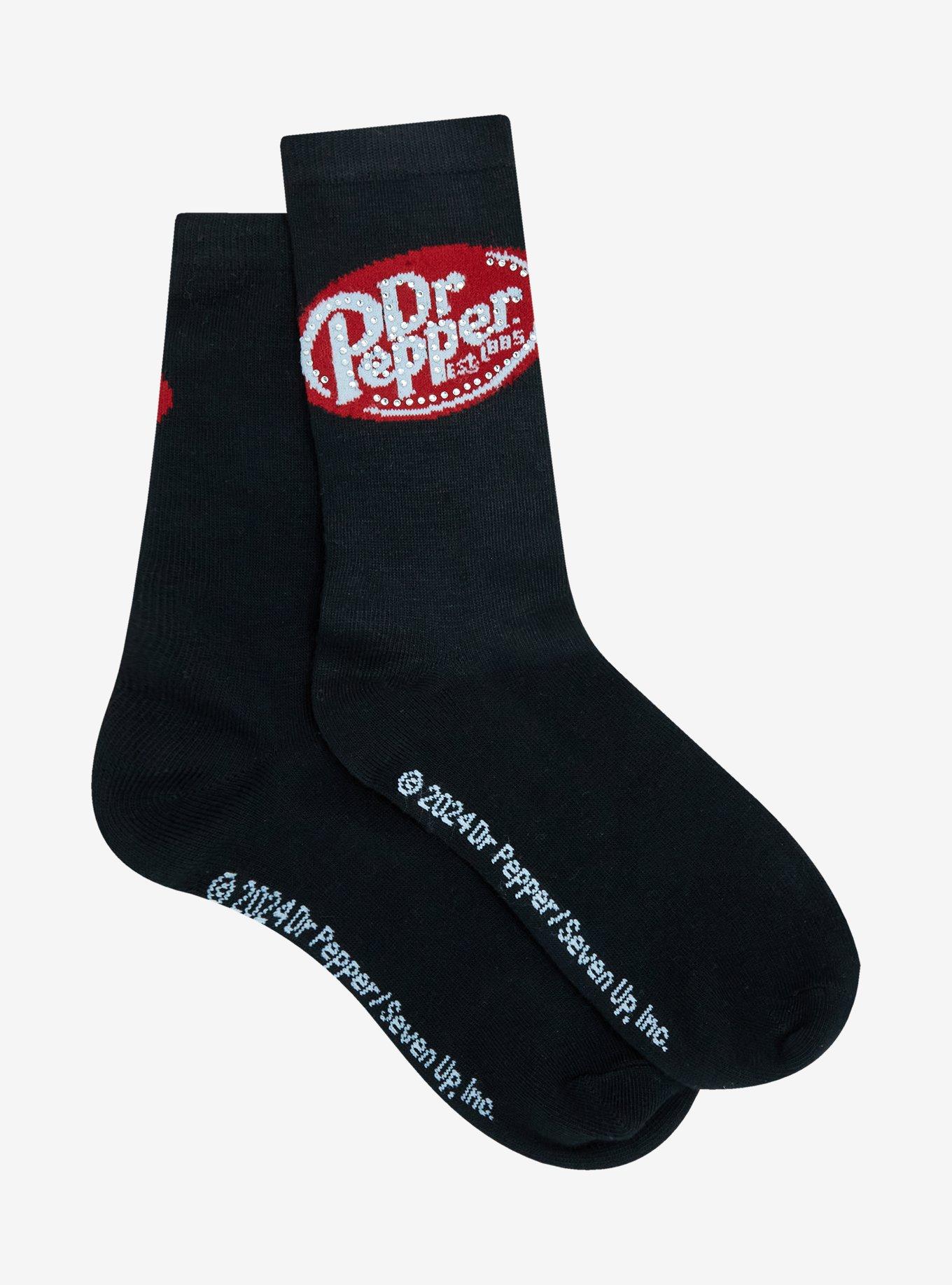 Dr. Pepper Rhinestone Crew Socks, , hi-res