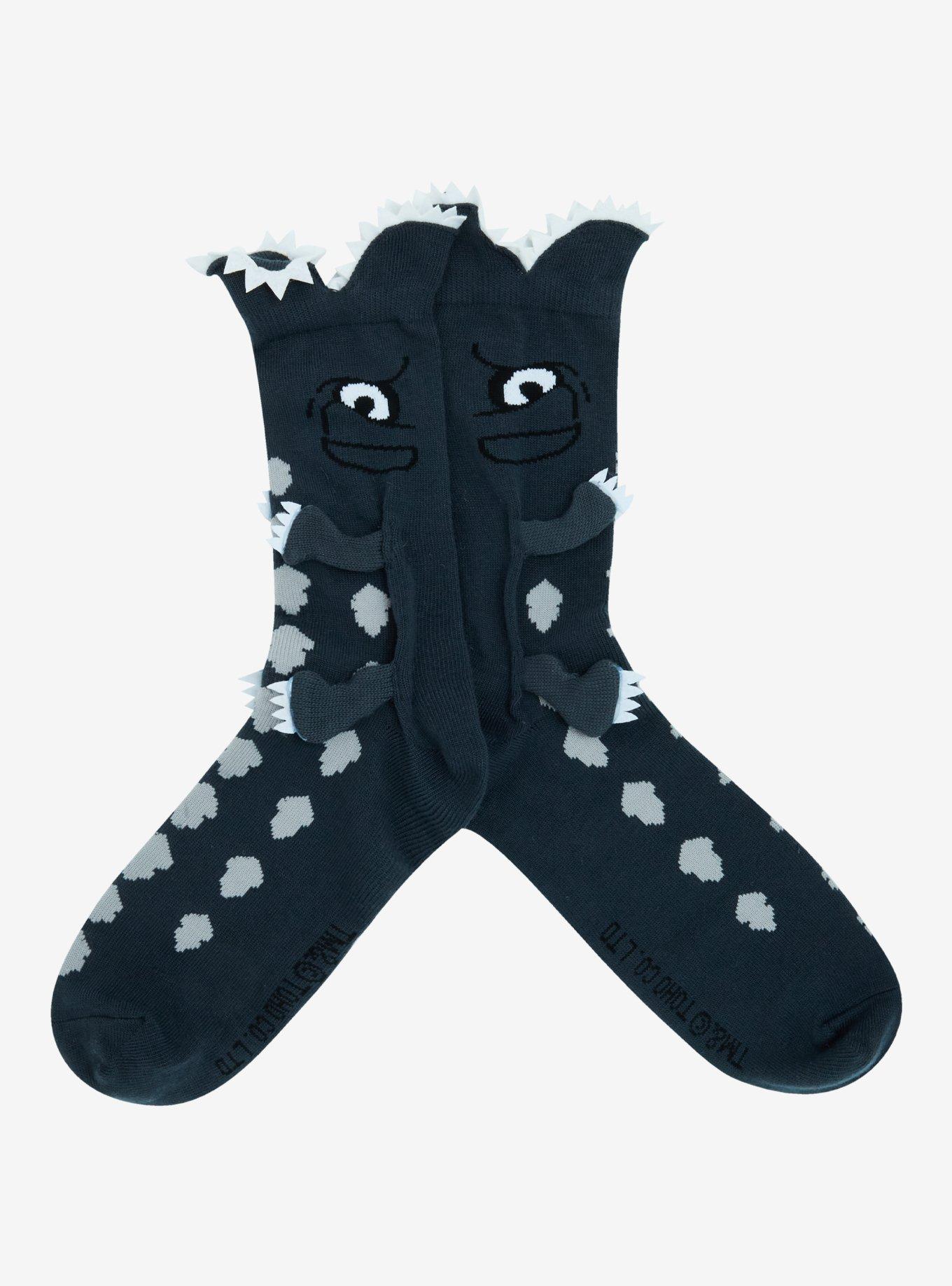 Godzilla Biting Crew Socks, , hi-res