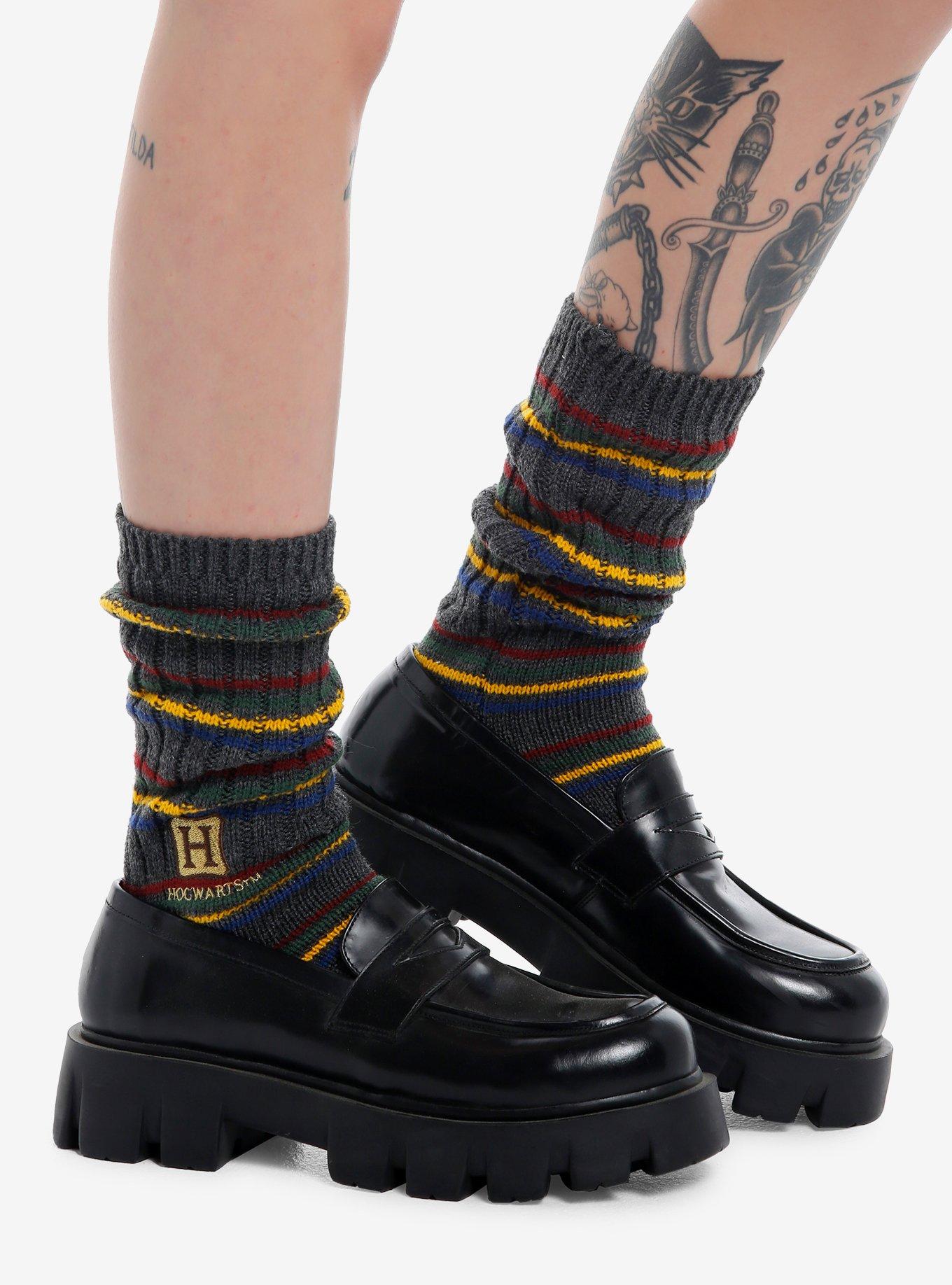 Harry Potter Hogwarts Stripe Slouch Socks, , alternate
