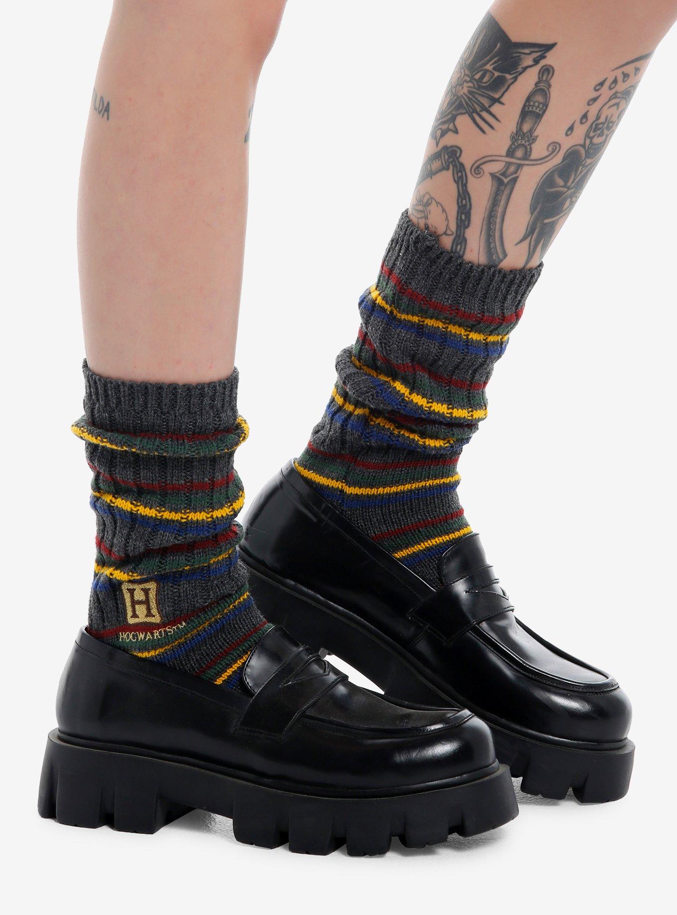 Harry Potter Hogwarts Stripe Slouch Socks, , hi-res