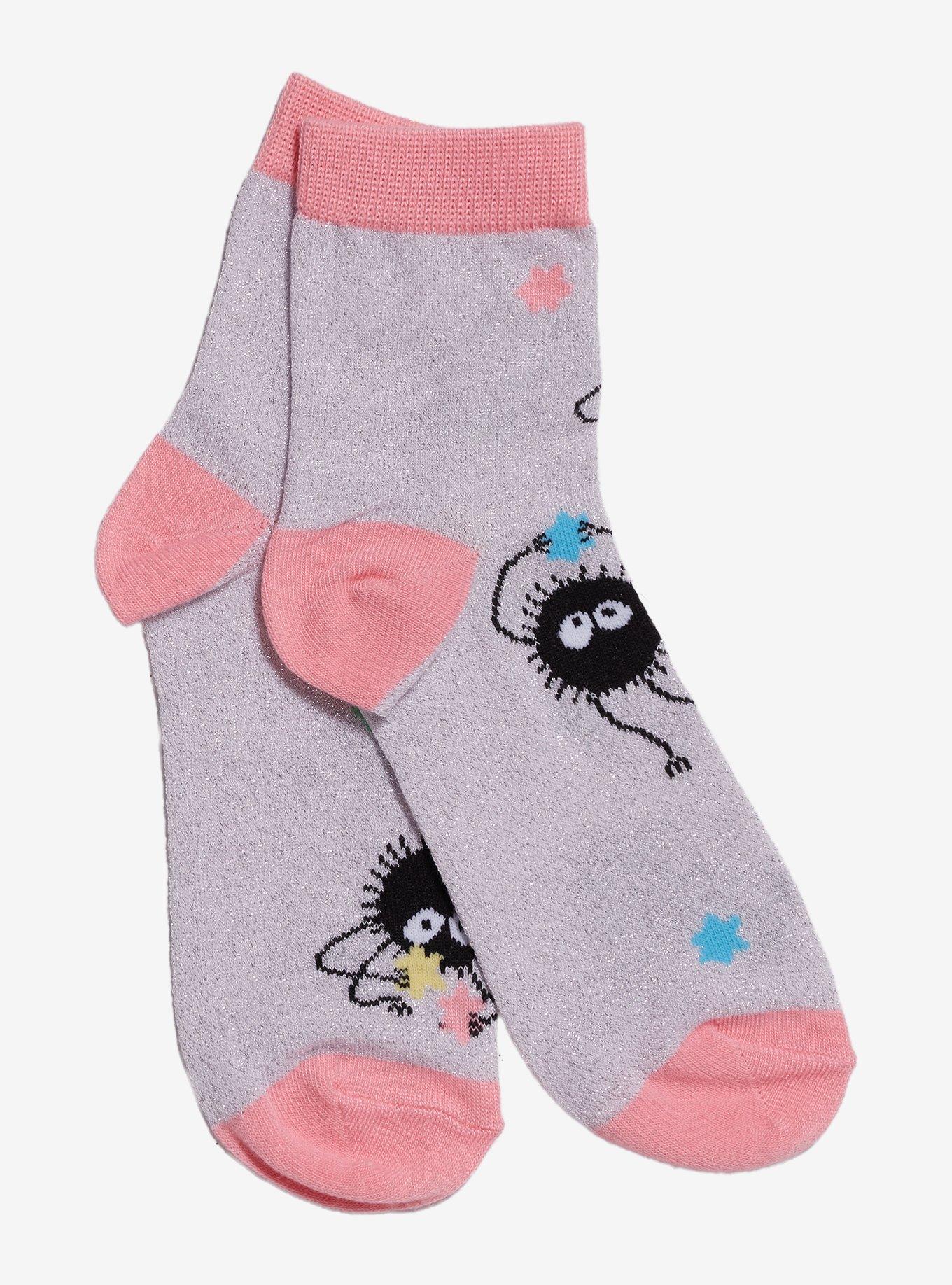 Studio Ghibli® Spirited Away Soot Sprites Lurex Ankle Socks, , hi-res