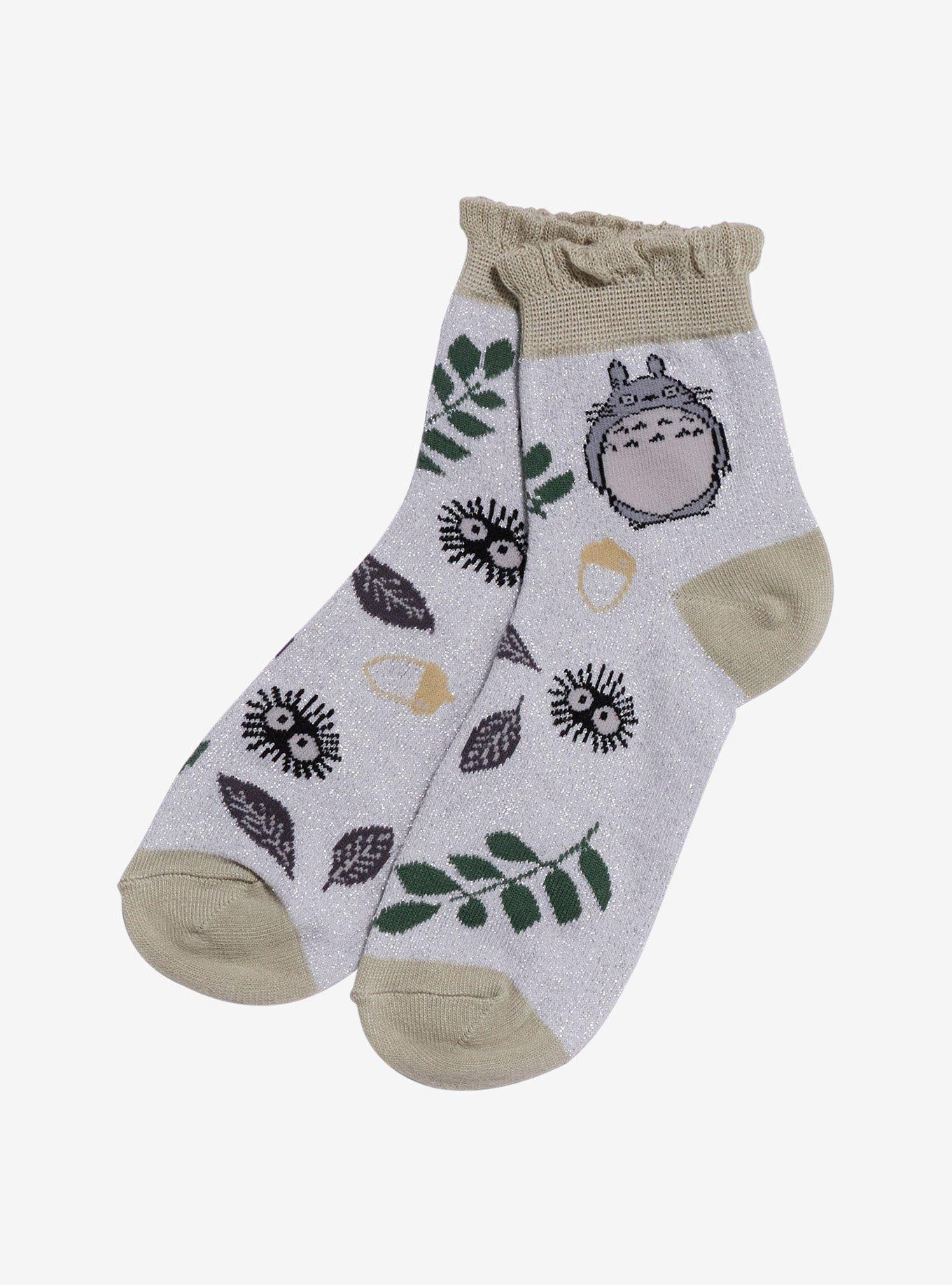 Studio Ghibli® My Neighbor Totoro Glitter Ruffle Ankle Socks, , alternate