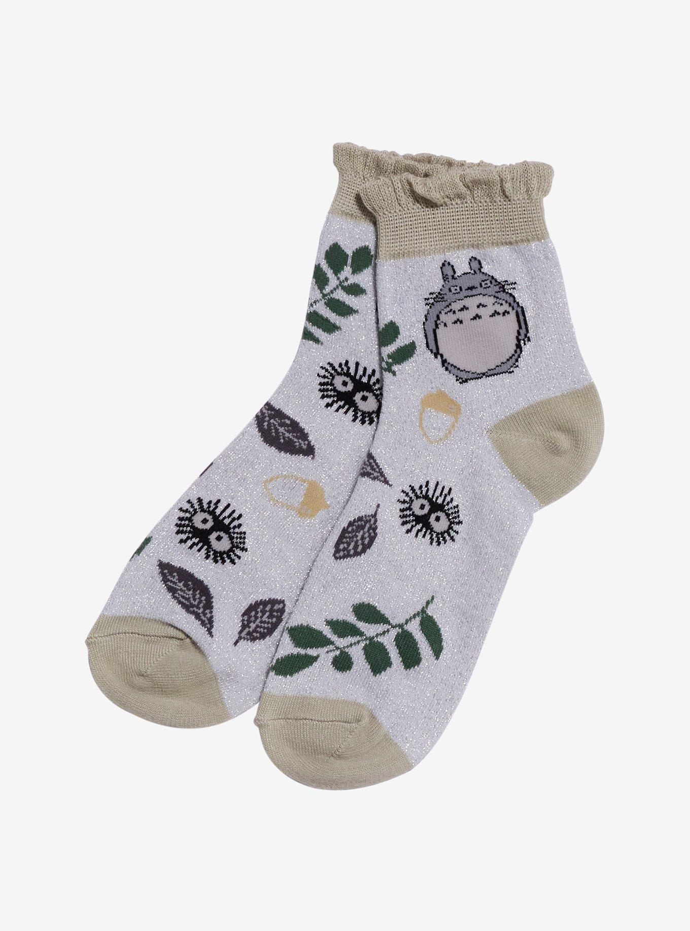 Studio Ghibli® My Neighbor Totoro Glitter Ruffle Ankle Socks, , hi-res