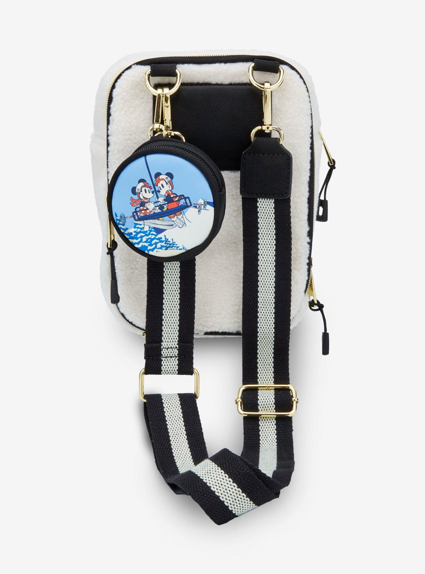 Our Universe Disney Mickey Mouse Ski Sherpa Crossbody Bag - BoxLunch Exclusive, , alternate