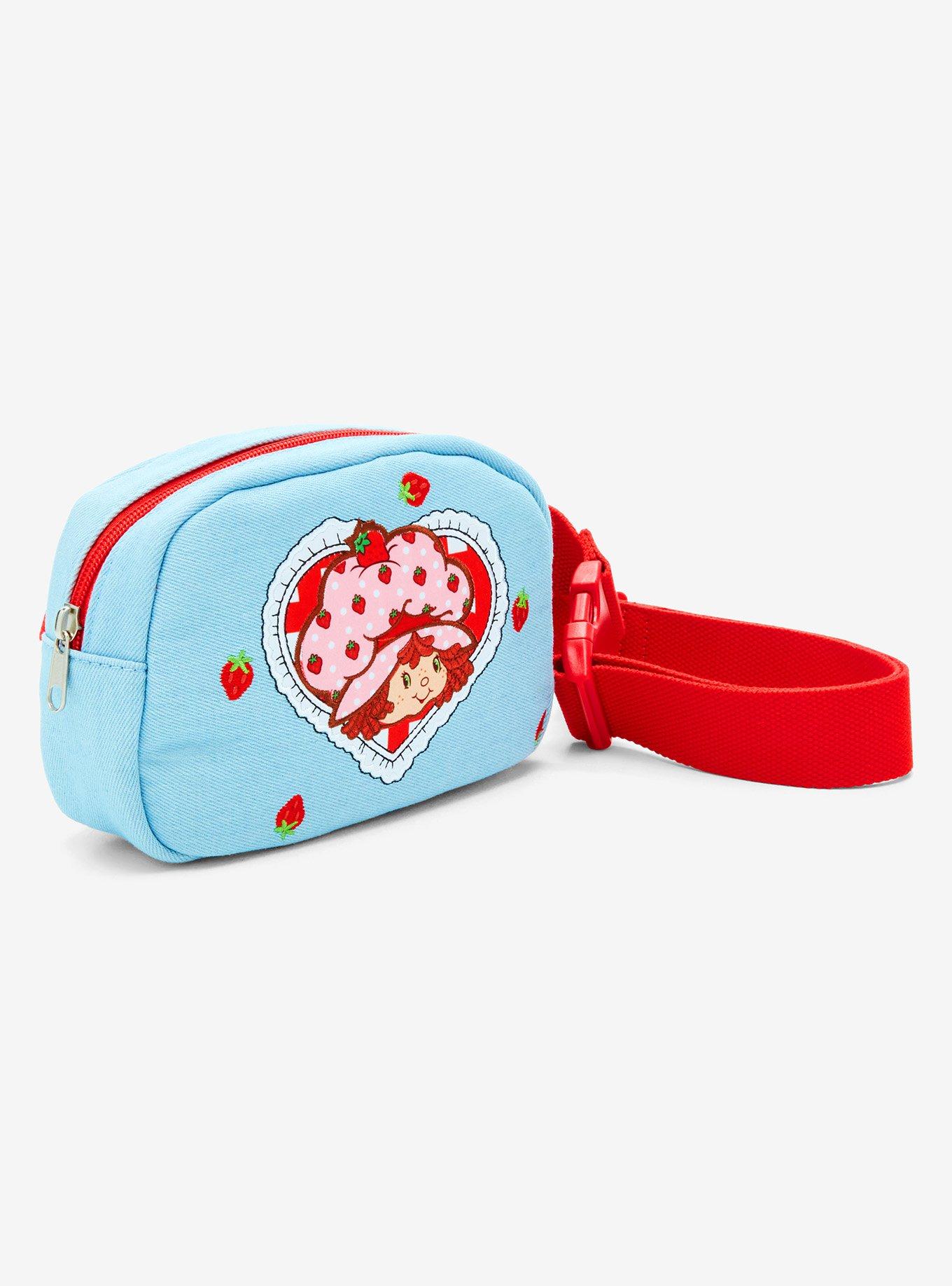 Strawberry Shortcake Embroidered Denim Belt Bag — BoxLunch Exclusive, , hi-res