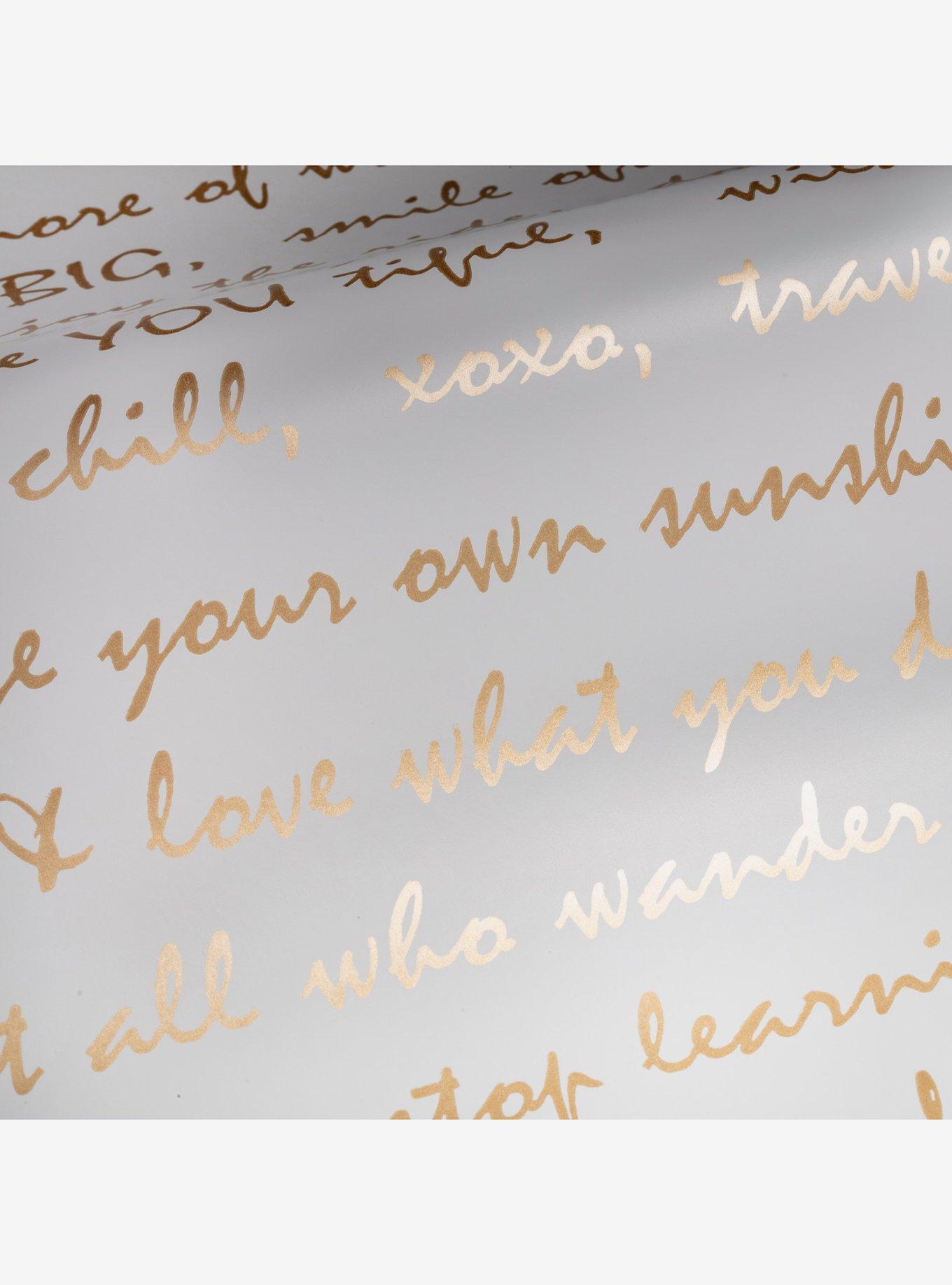 Dream Big Script Gold Peel & Stick Wallpaper