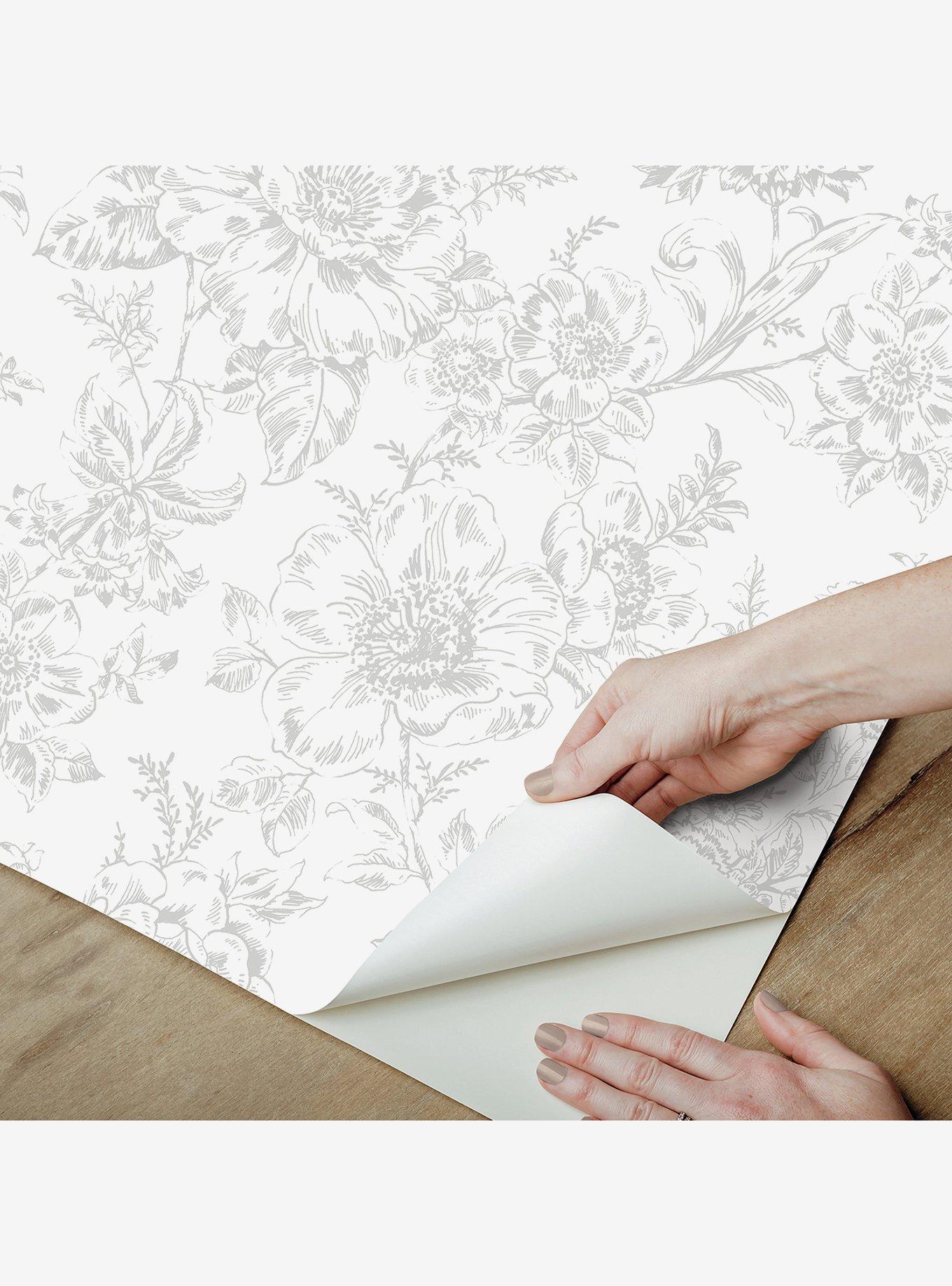 Wren Grey Peel & Stick Wallpaper