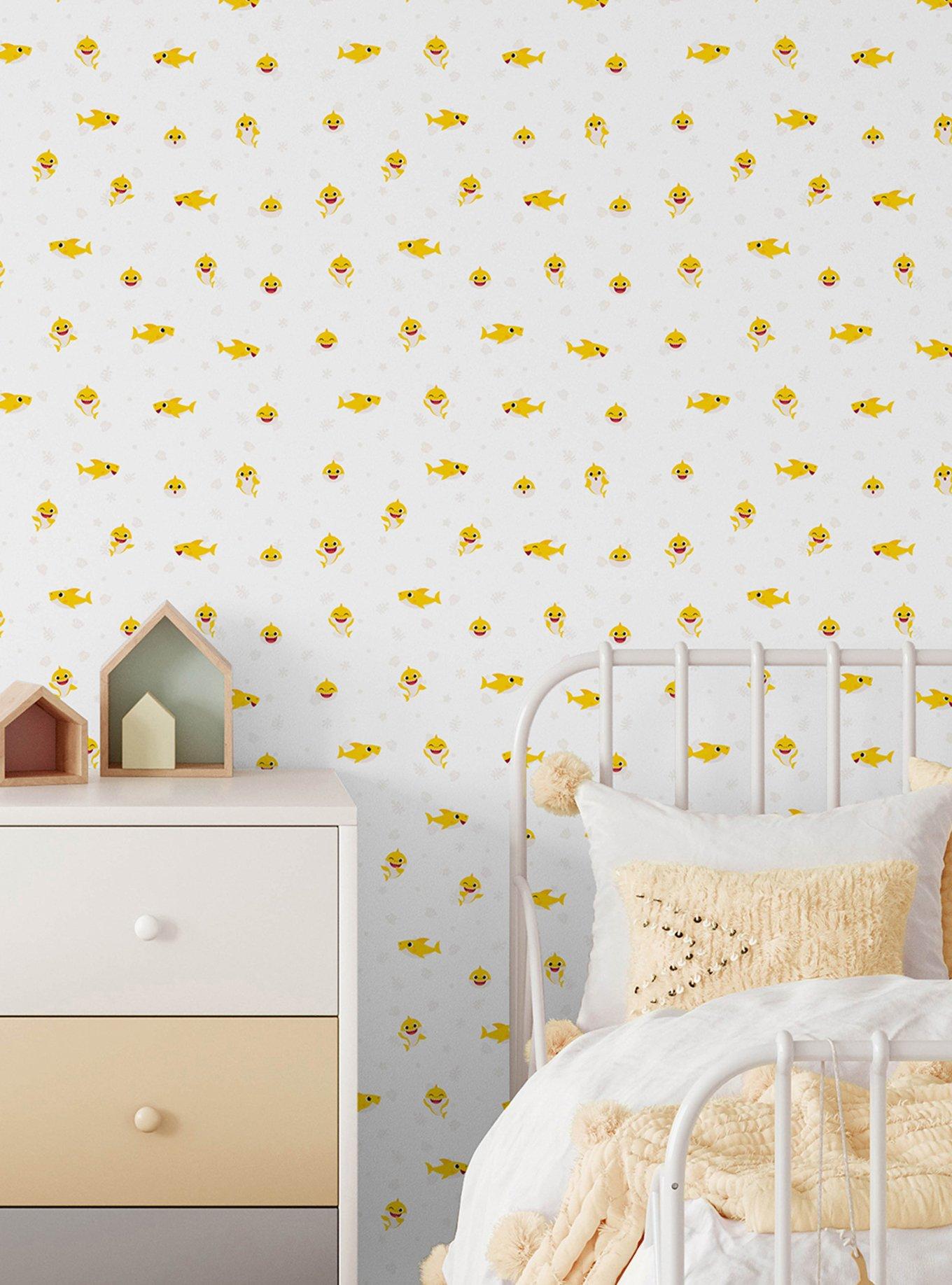 Baby Shark Cream Peel & Stick Wallpaper, , alternate