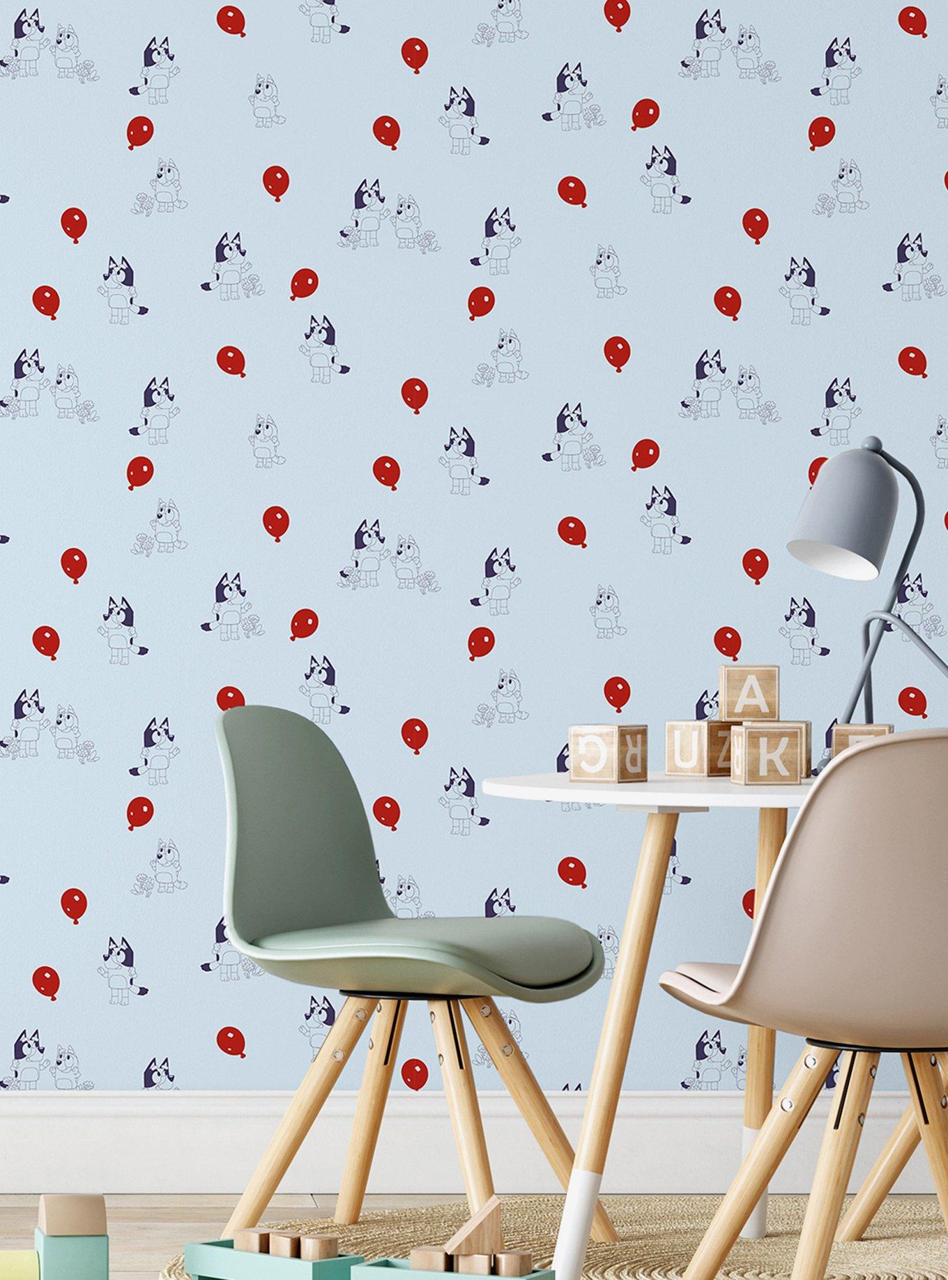 Bluey Keepy Uppy Blue Peel & Stick Wallpaper, , alternate