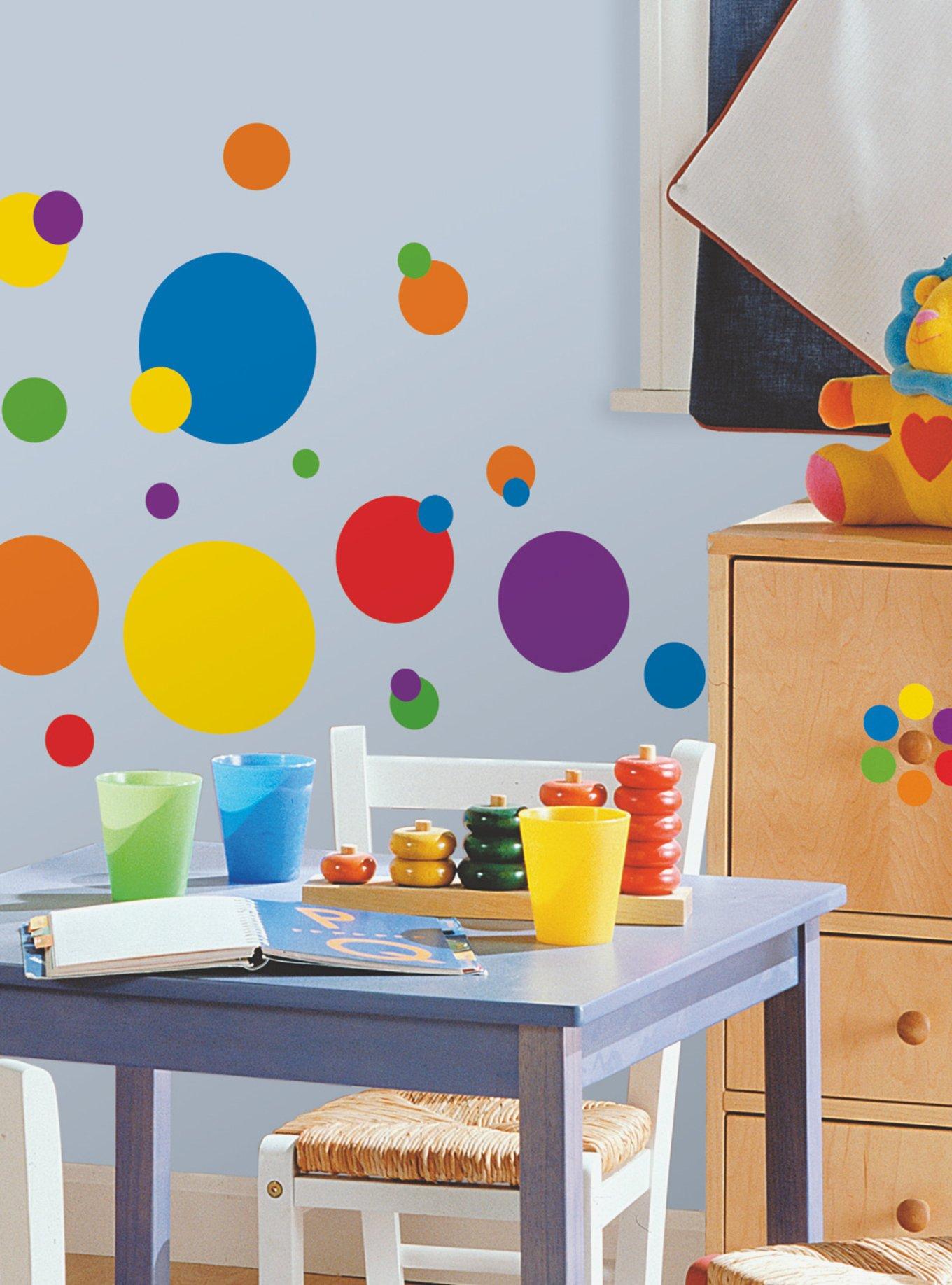 Just Dots Primary Wall Decals, , alternate