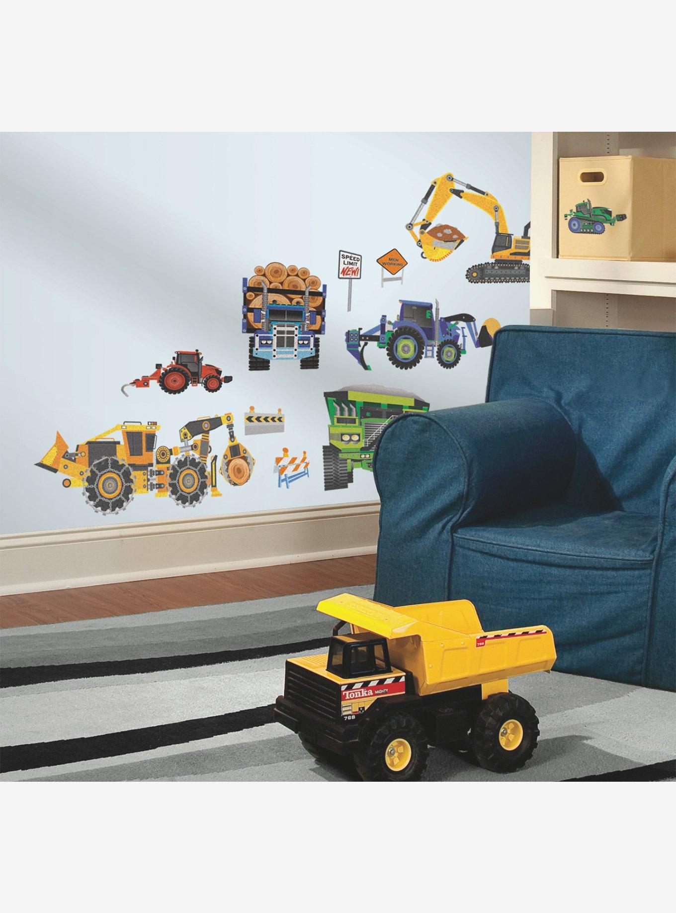 New Speed Limit Construction Vehicles Wall Decals, , alternate