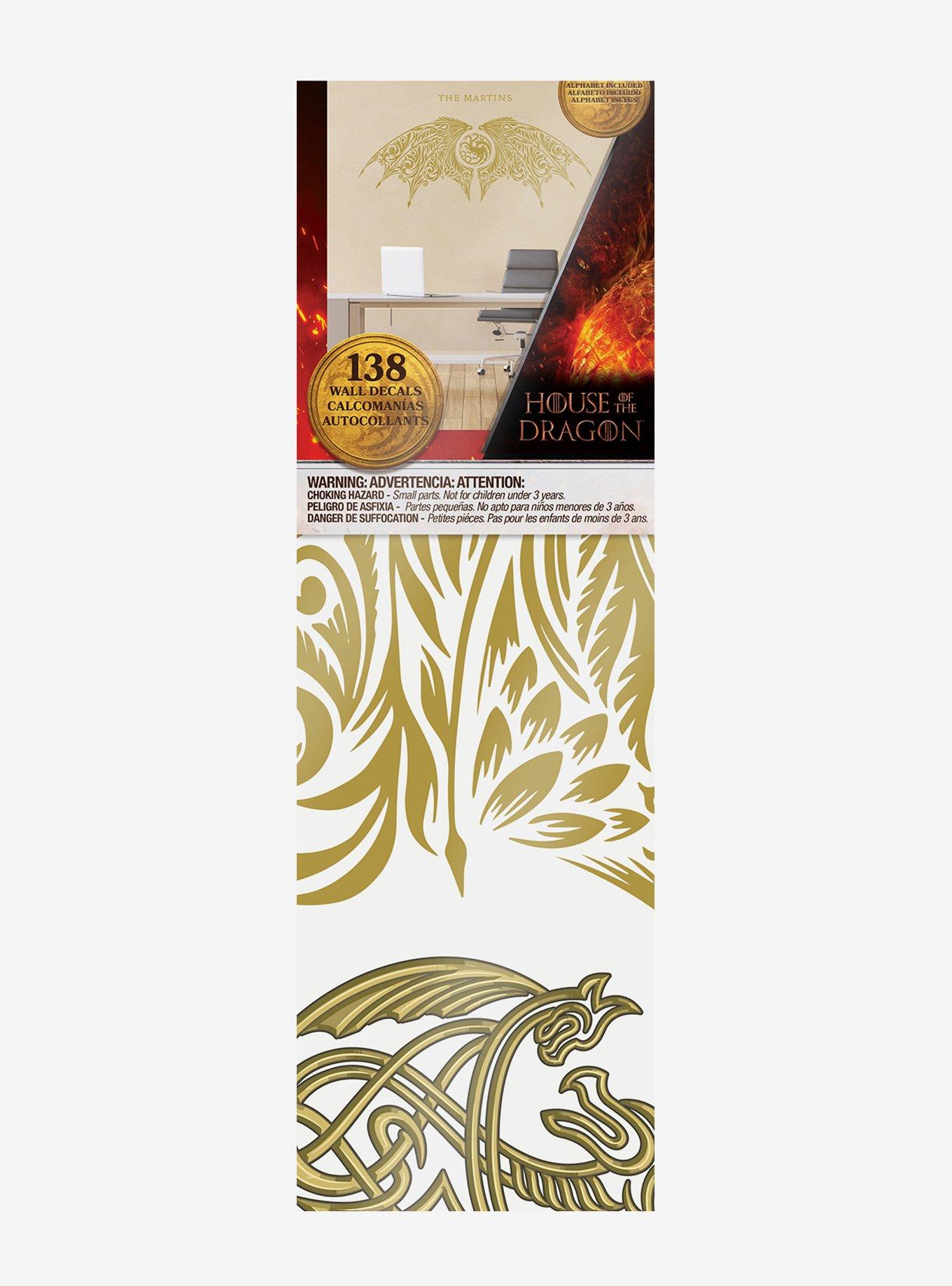 House of the Dragon Gold Wall Decals, , alternate