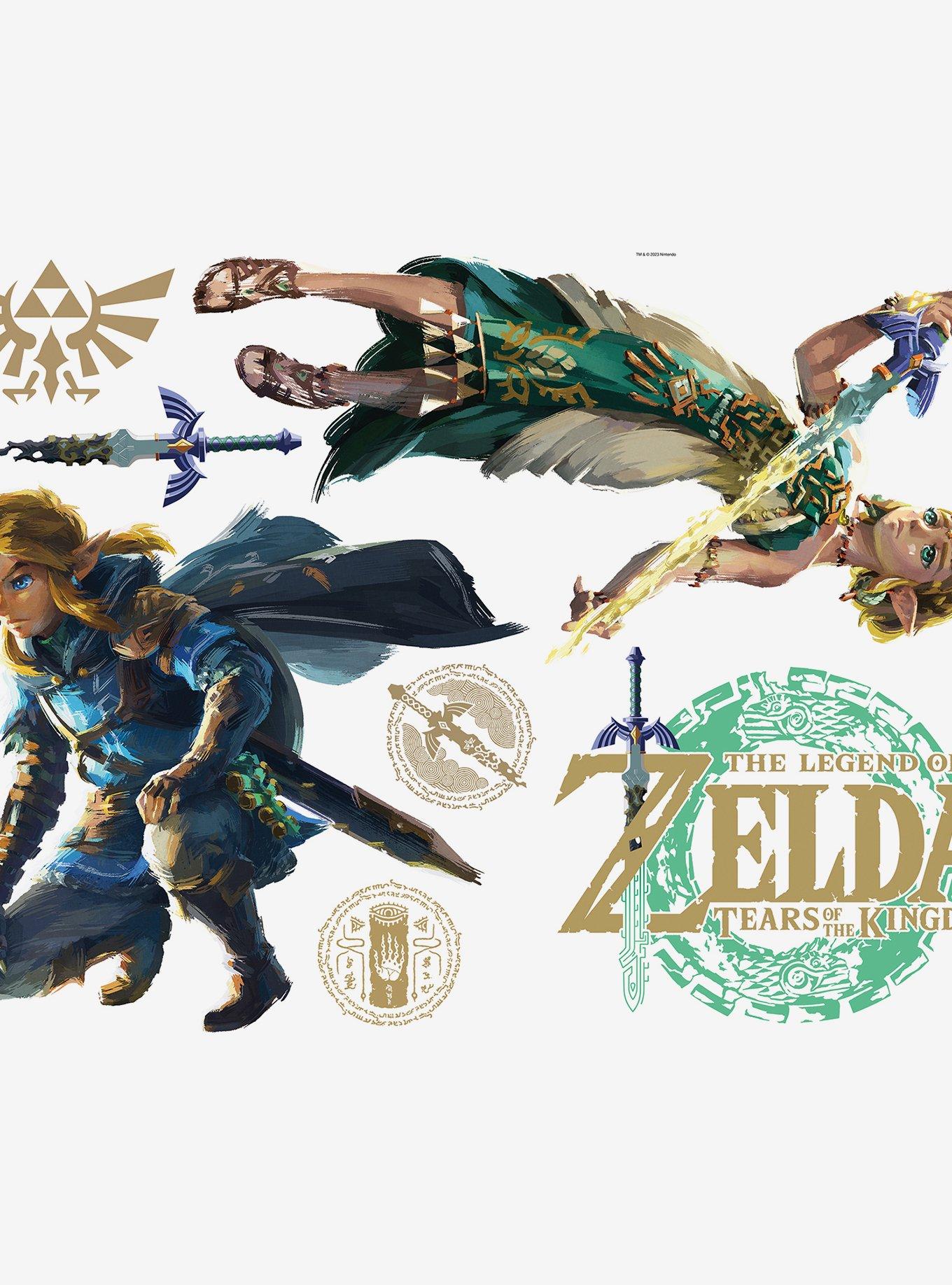 The Legend of Zelda: Tears of the Kingdom Zelda & Link Wall Decals, , alternate