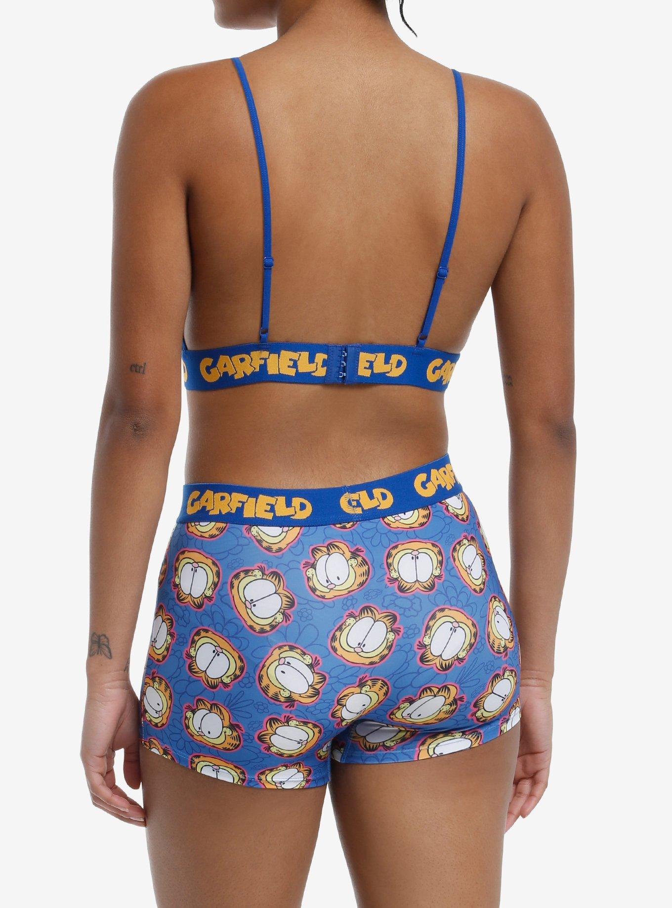 Garfield Faces Bra & Boyshort Panty Set, MULTI, alternate
