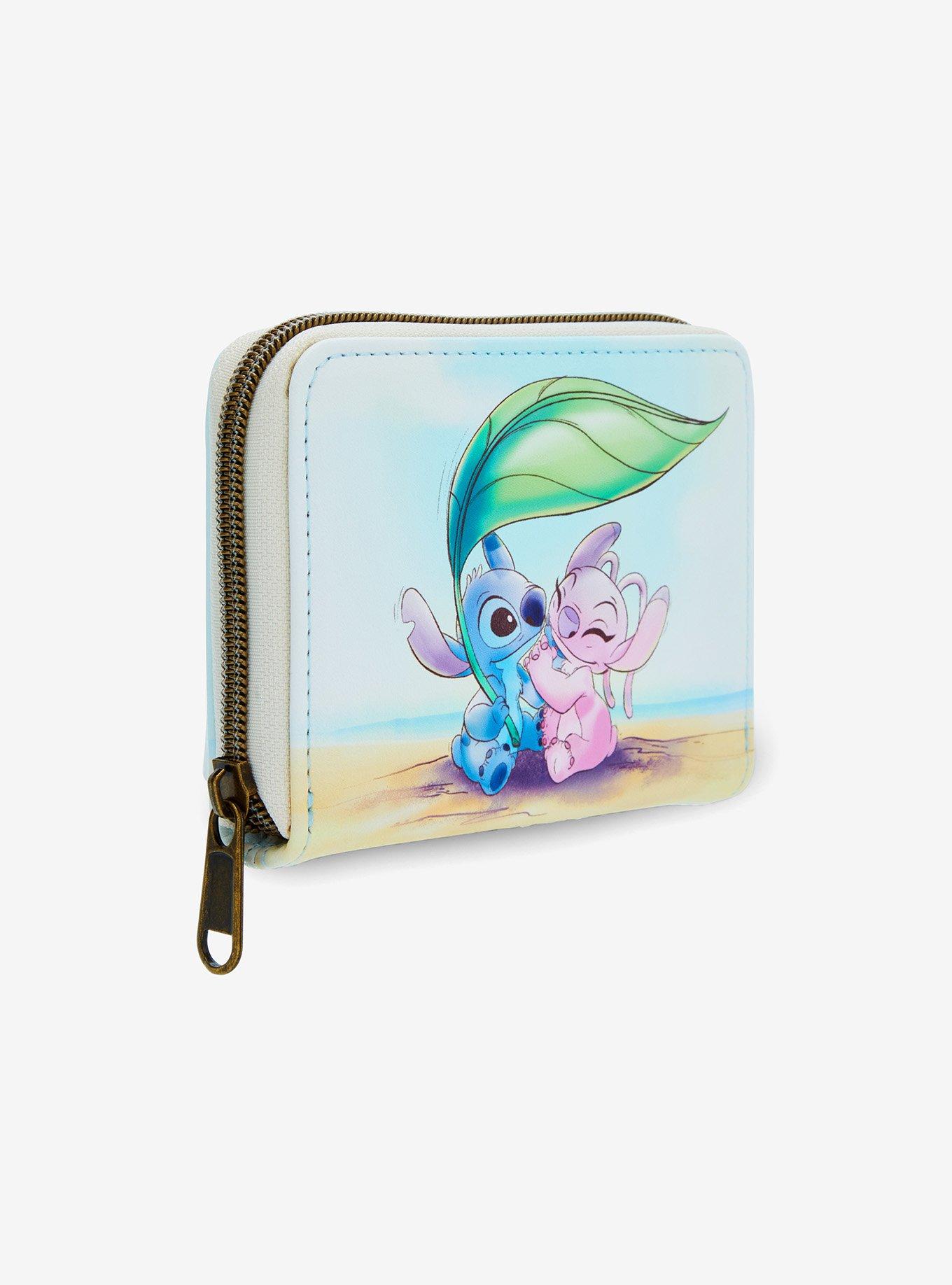 Loungefly Disney Stitch & Angel Beach Date Mini Zipper Wallet