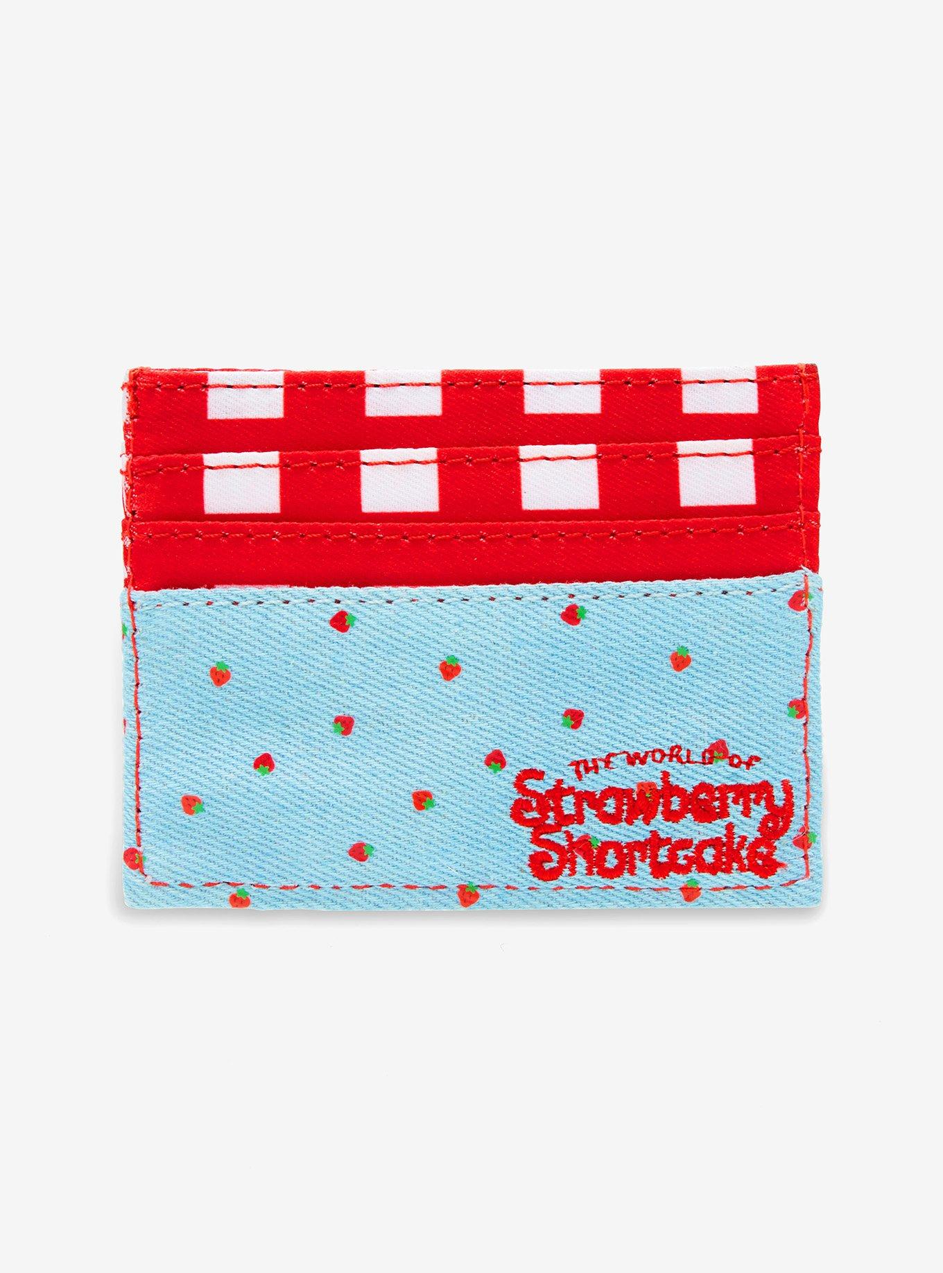 Strawberry Shortcake Embroidered Denim Card Case — BoxLunch Exclusive, , alternate