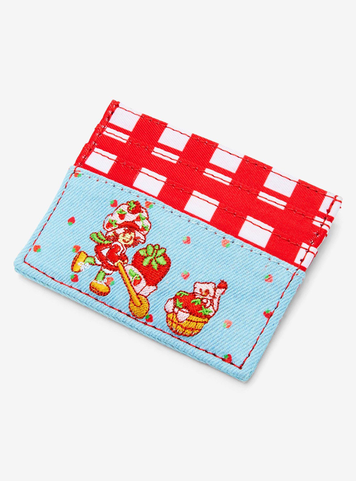 Strawberry Shortcake Embroidered Denim Card Case — BoxLunch Exclusive, , alternate