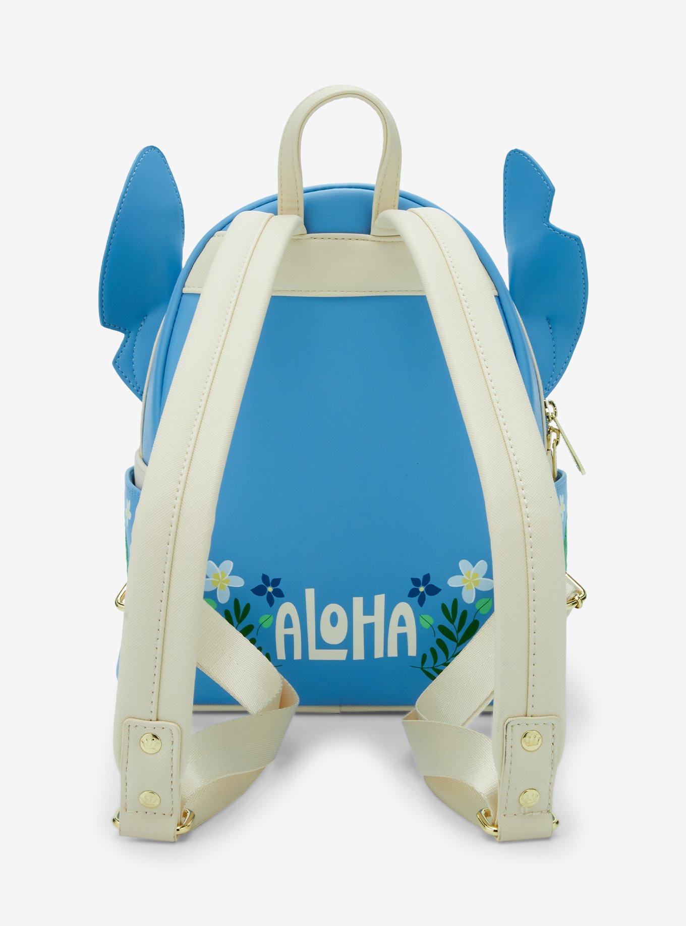 Loungefly Disney Lilo & Stitch Floral Stitch Figural Mini Backpack - BoxLunch Exclusive