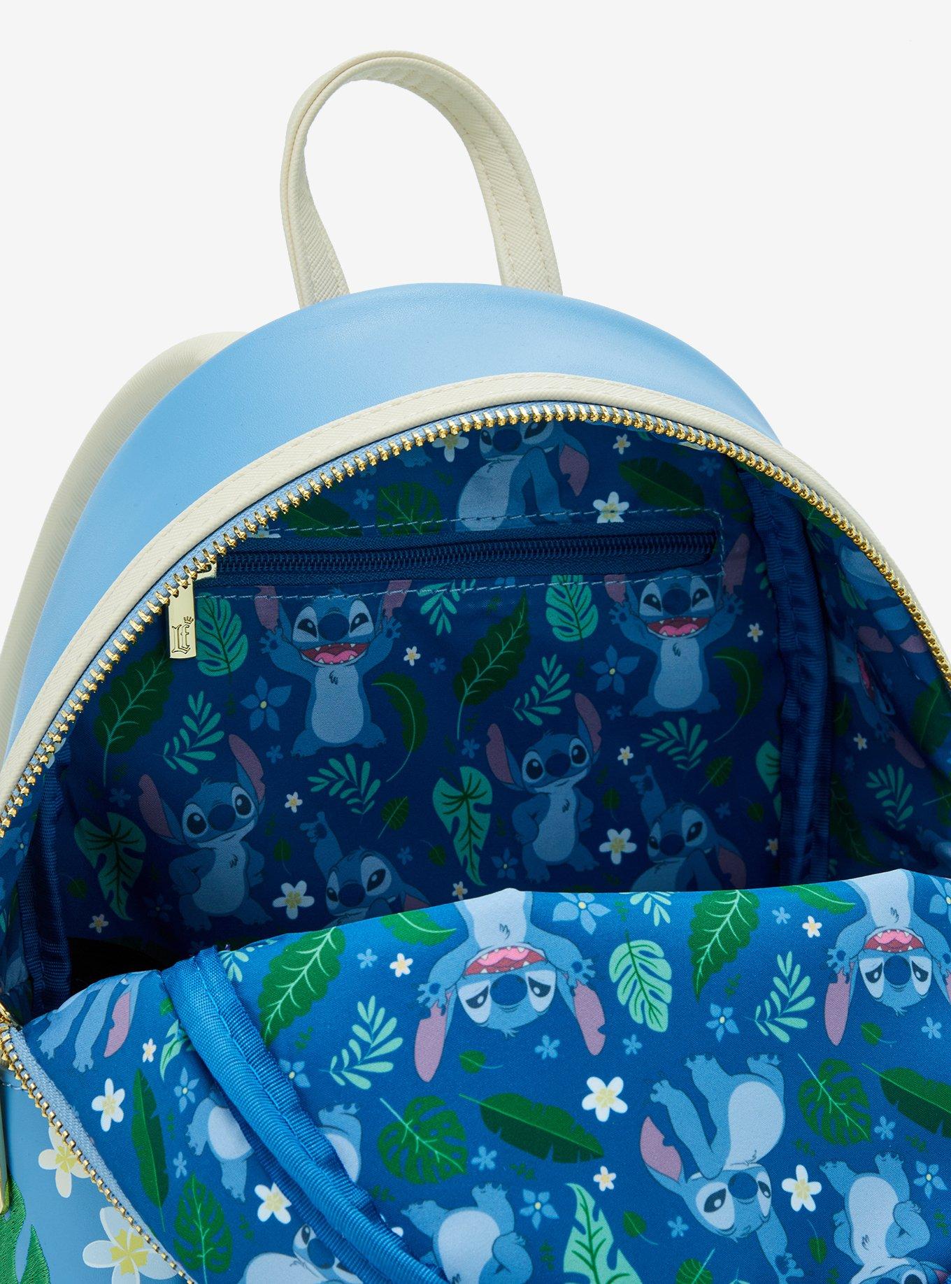 Loungefly Disney Lilo & Stitch Floral Stitch Figural Mini Backpack - BoxLunch Exclusive, , alternate