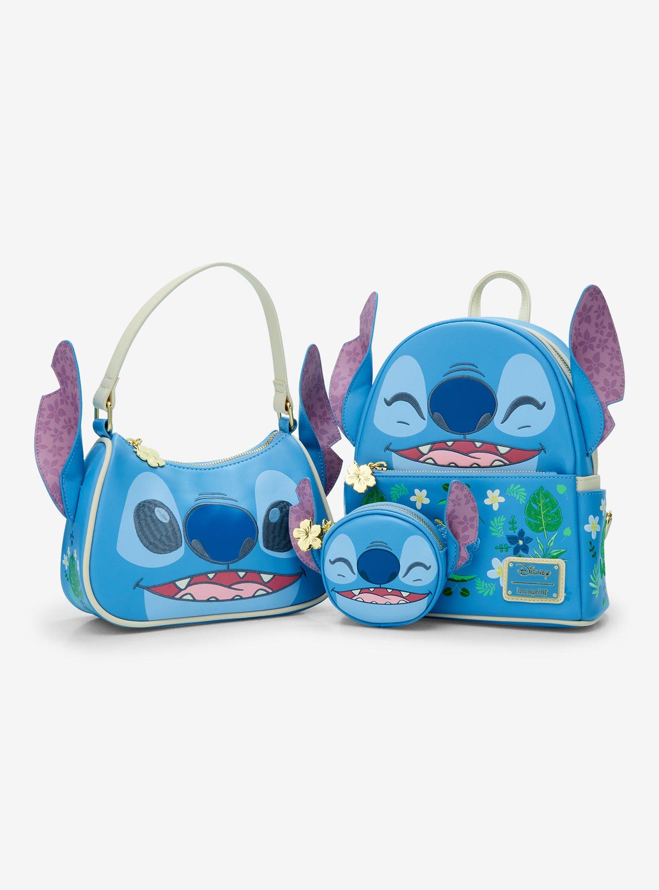 Loungefly Disney Lilo & Stitch Floral Stitch Figural Mini Backpack - BoxLunch Exclusive, , alternate