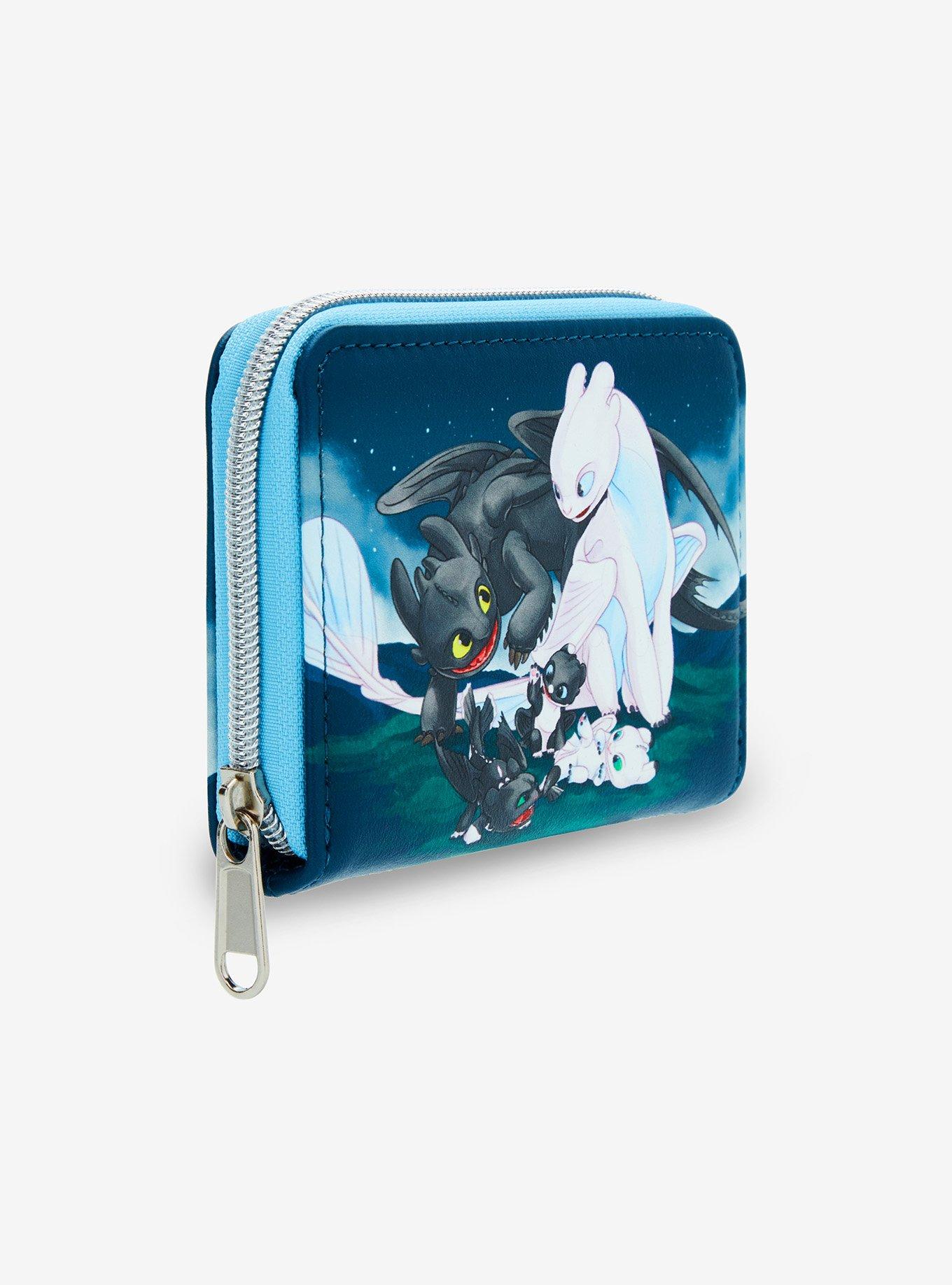 Loungefly How To Train Your Dragon Toothless & Light Fury Babies Mini Zipper Wallet, , hi-res