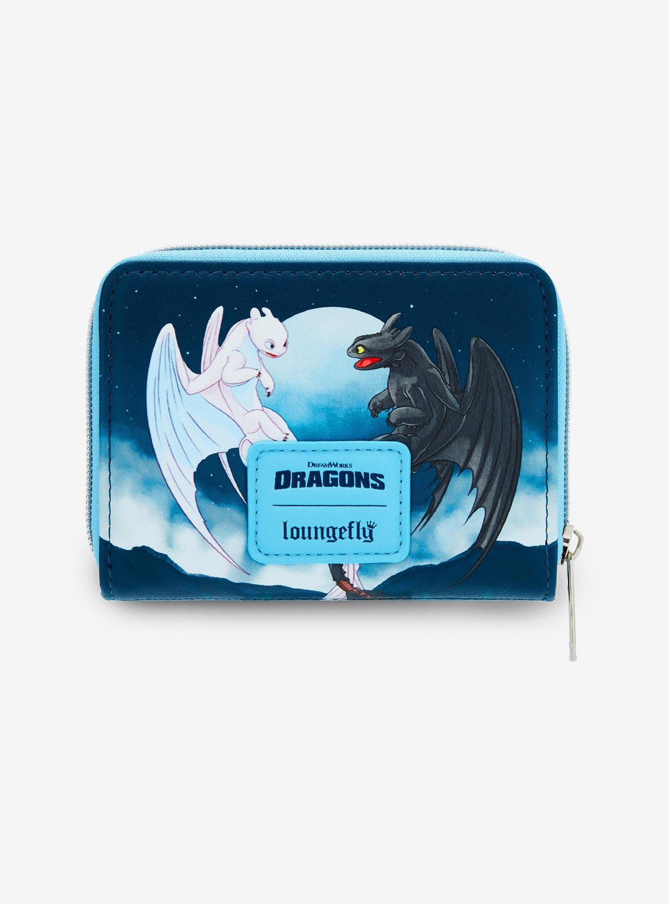 Loungefly How To Train Your Dragon Toothless & Light Fury Babies Mini Zipper Wallet, , alternate