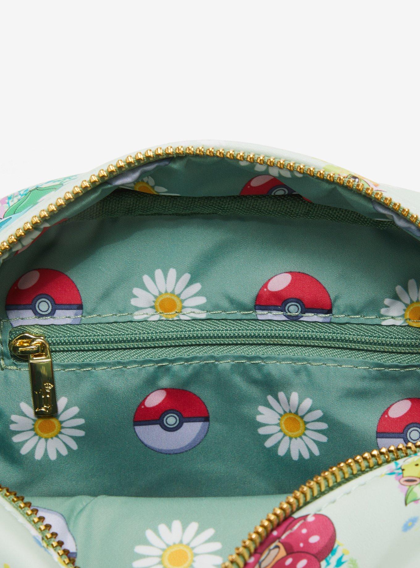 Loungefly Pokémon Grass Type Allover Print Crossbody Bag - BoxLunch Exclusive, , alternate