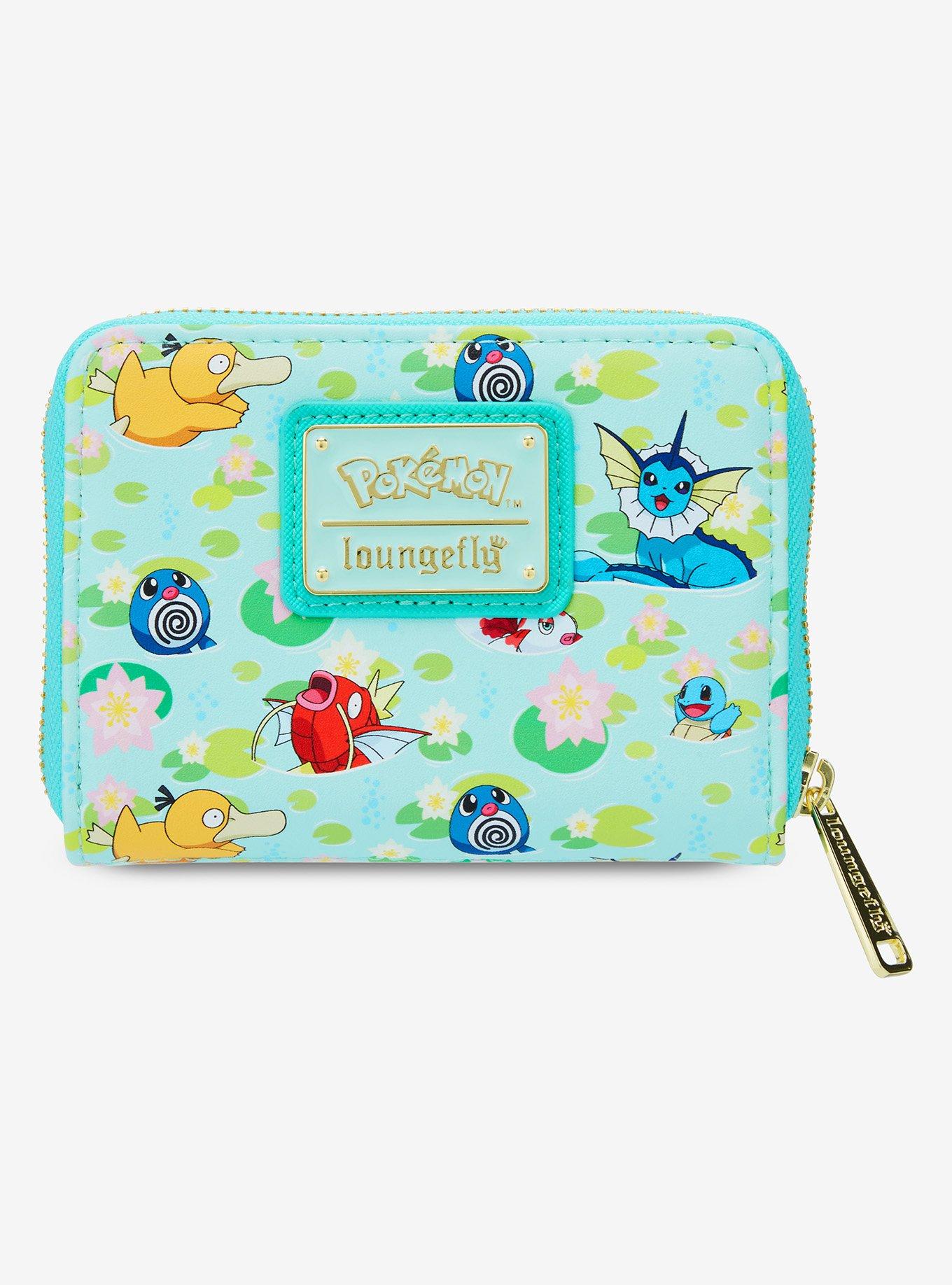 Loungefly Pok&eacute;mon Water Type Lily Pad Allover Print Small Zip Wallet - BoxLunch Exclusive, , alternate