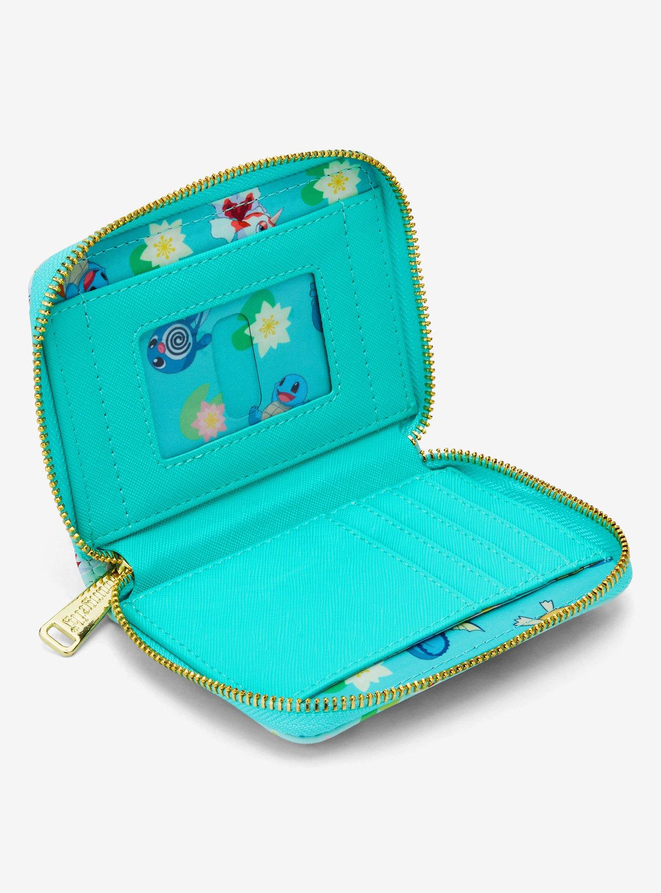 Loungefly Pok&eacute;mon Water Type Lily Pad Allover Print Small Zip Wallet - BoxLunch Exclusive, , alternate