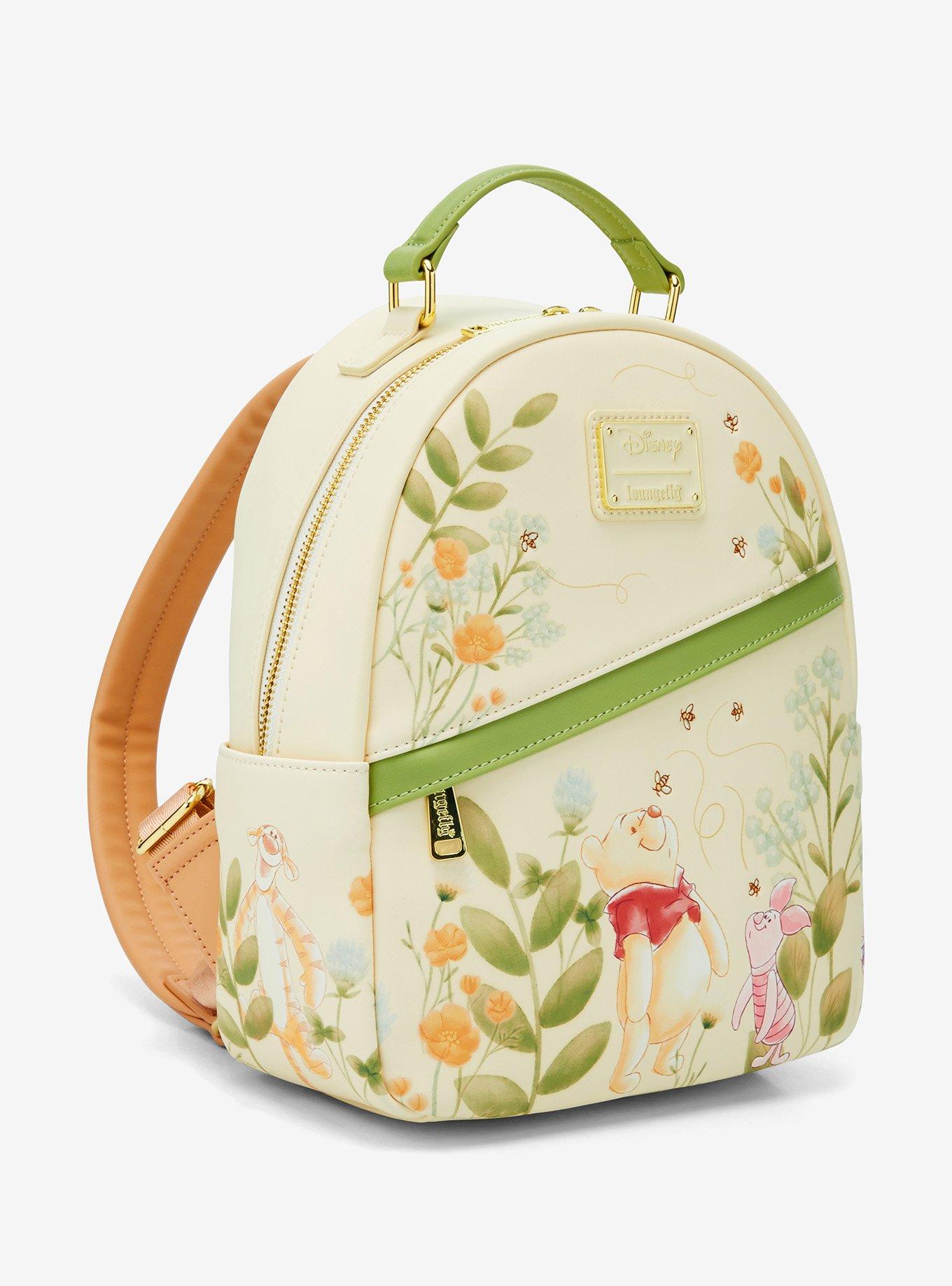 Loungefly Disney Winnie the Pooh Piglet & Pooh Bear Botanical Mini Backpack - BoxLunch Exclusive, , hi-res
