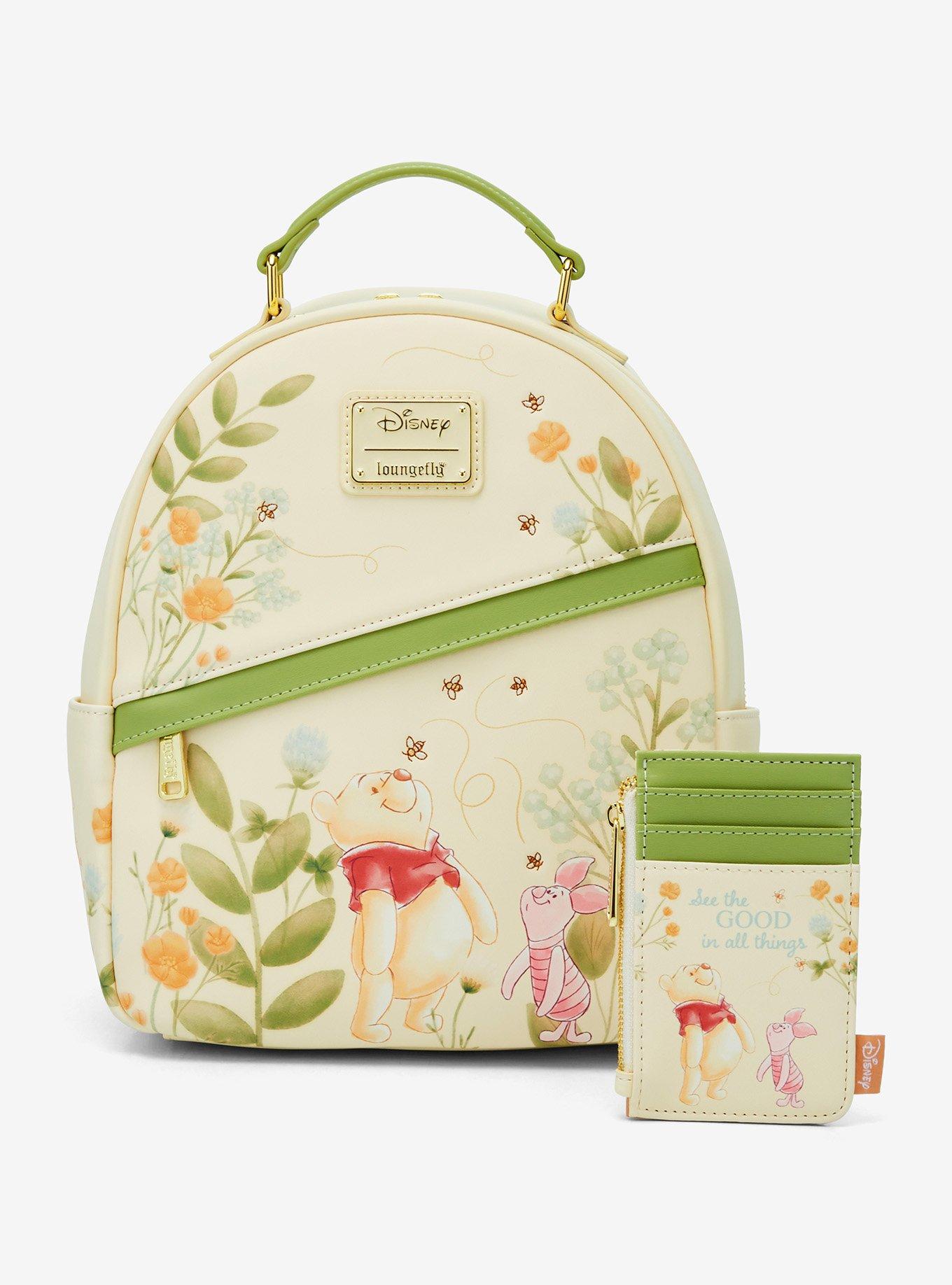 Loungefly Disney Winnie the Pooh Piglet & Pooh Bear Botanical Mini Backpack - BoxLunch Exclusive, , alternate