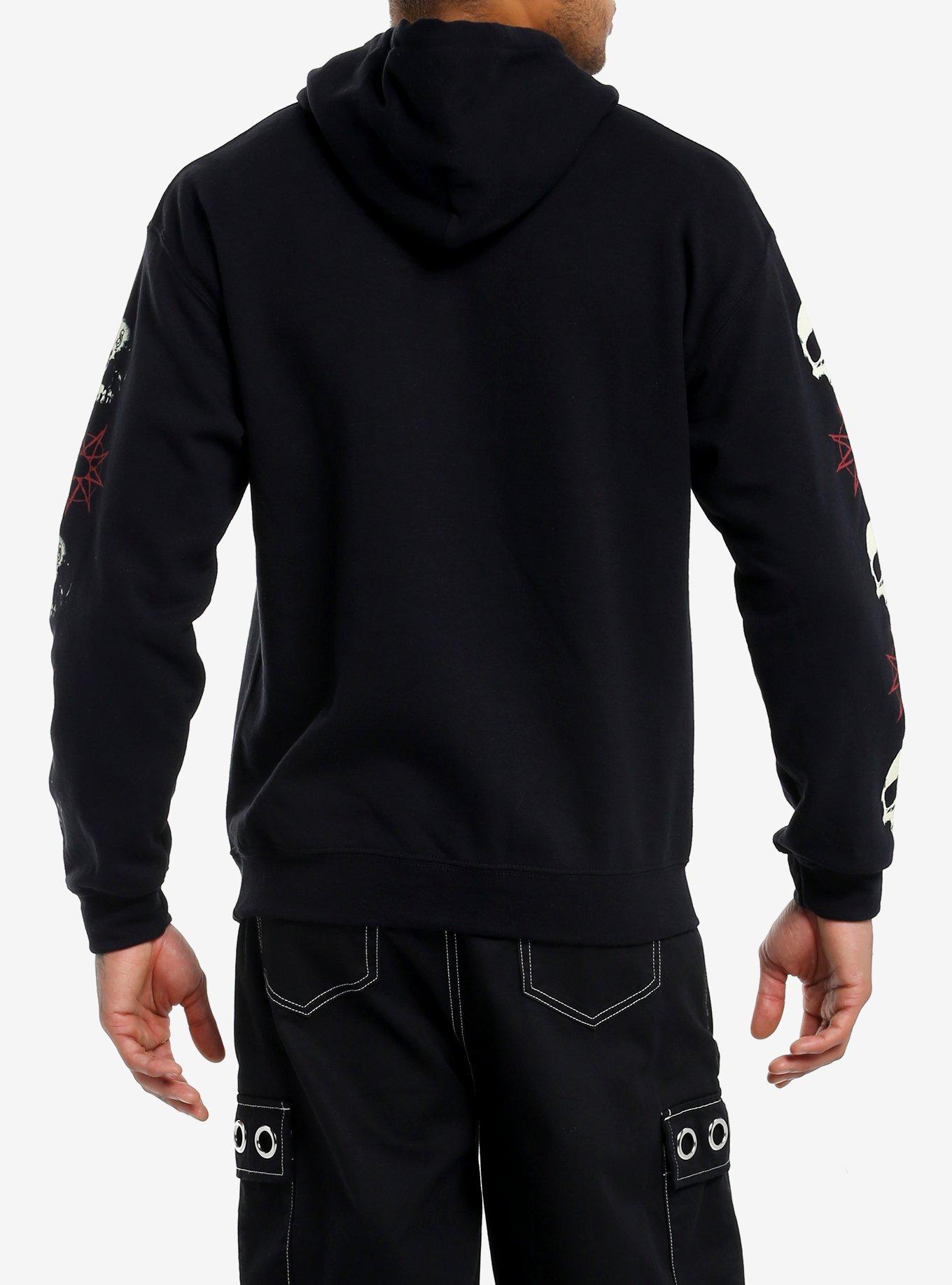 Slipknot Knot Fest Skulls Hoodie, BLACK, alternate