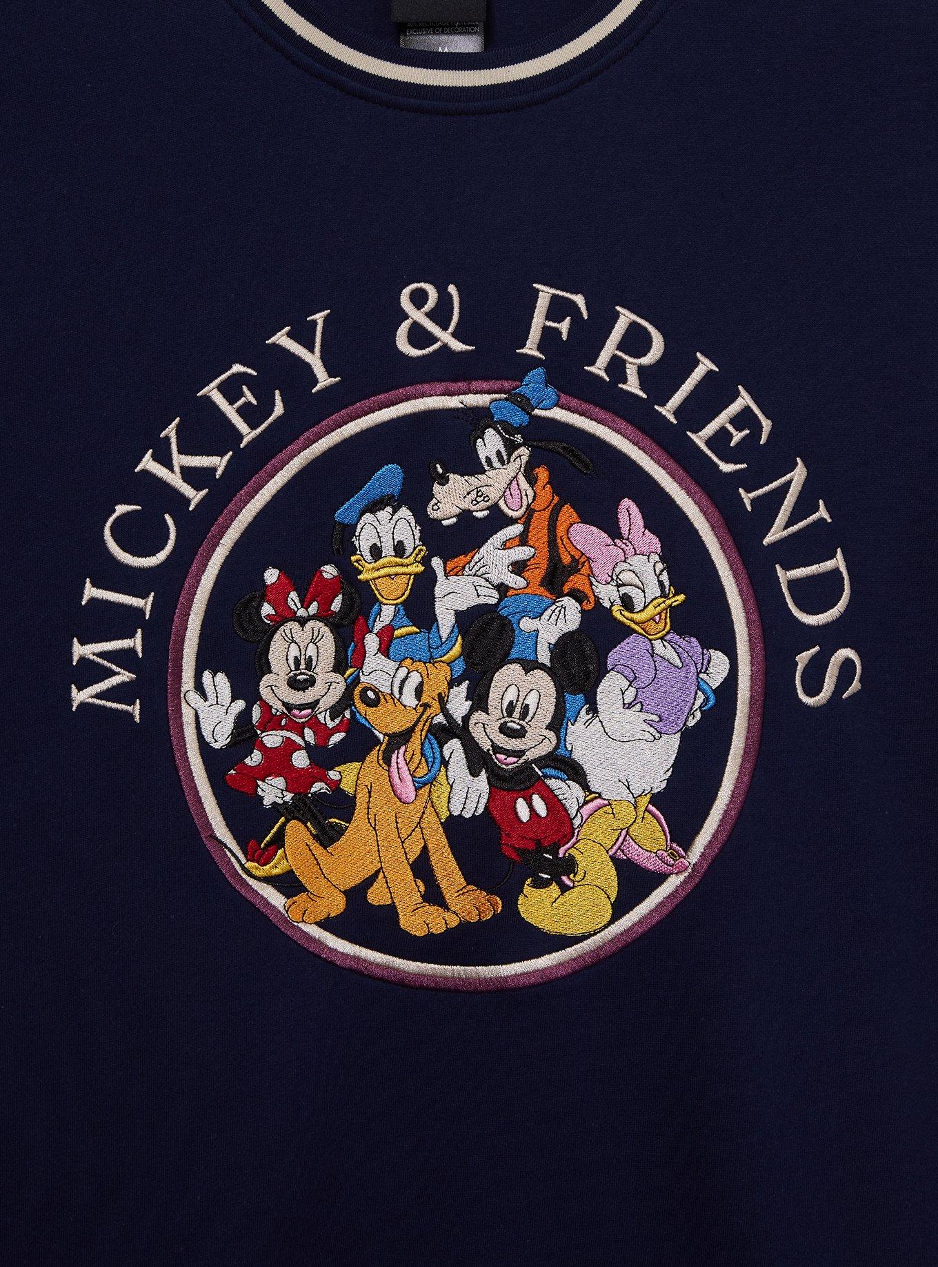 Disney Mickey & Friends Group Portrait Color Block Crewneck, , hi-res