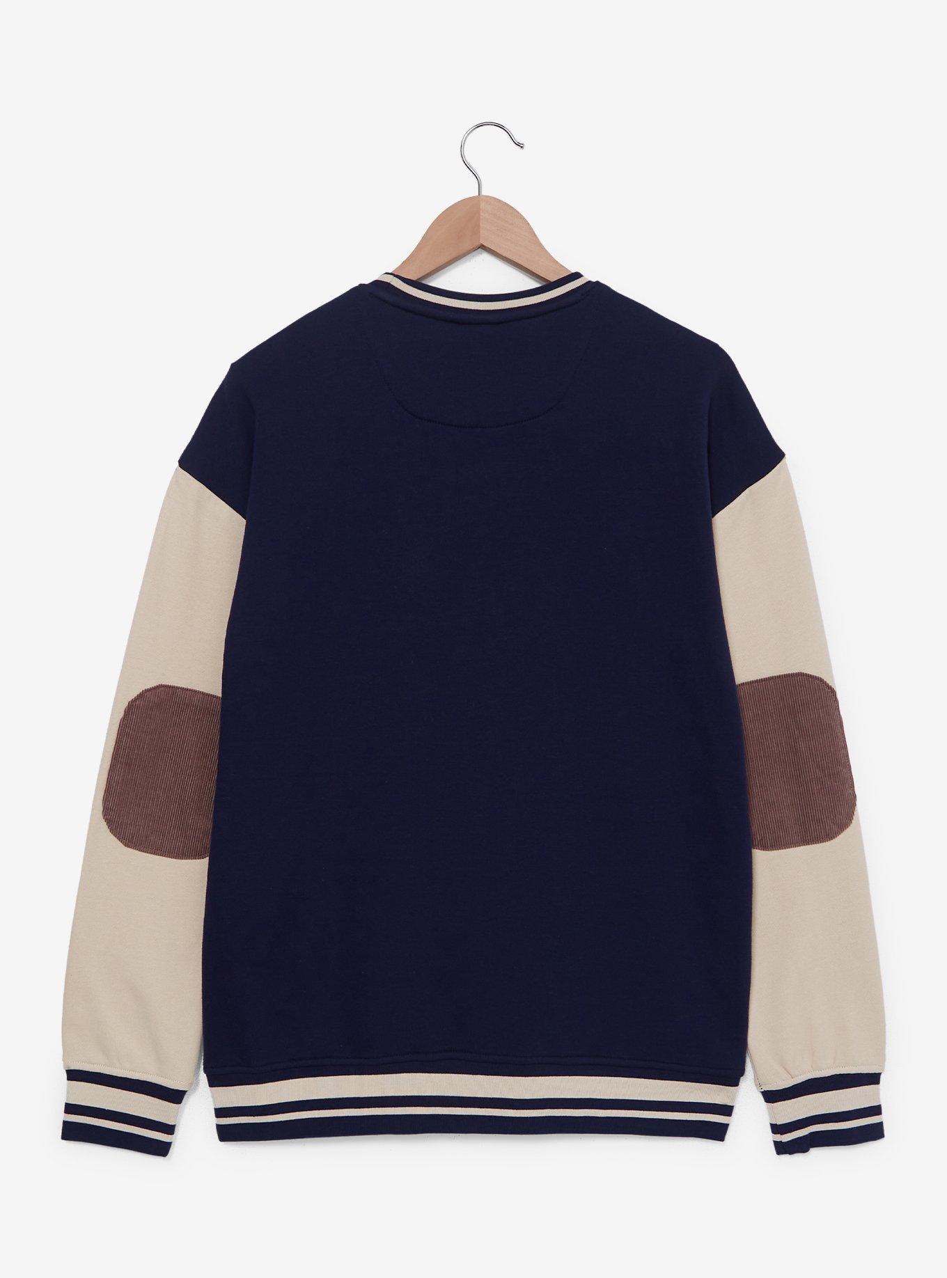 Disney Mickey & Friends Group Portrait Color Block Corduroy Crewneck — BoxLunch Exclusive, NAVY, alternate