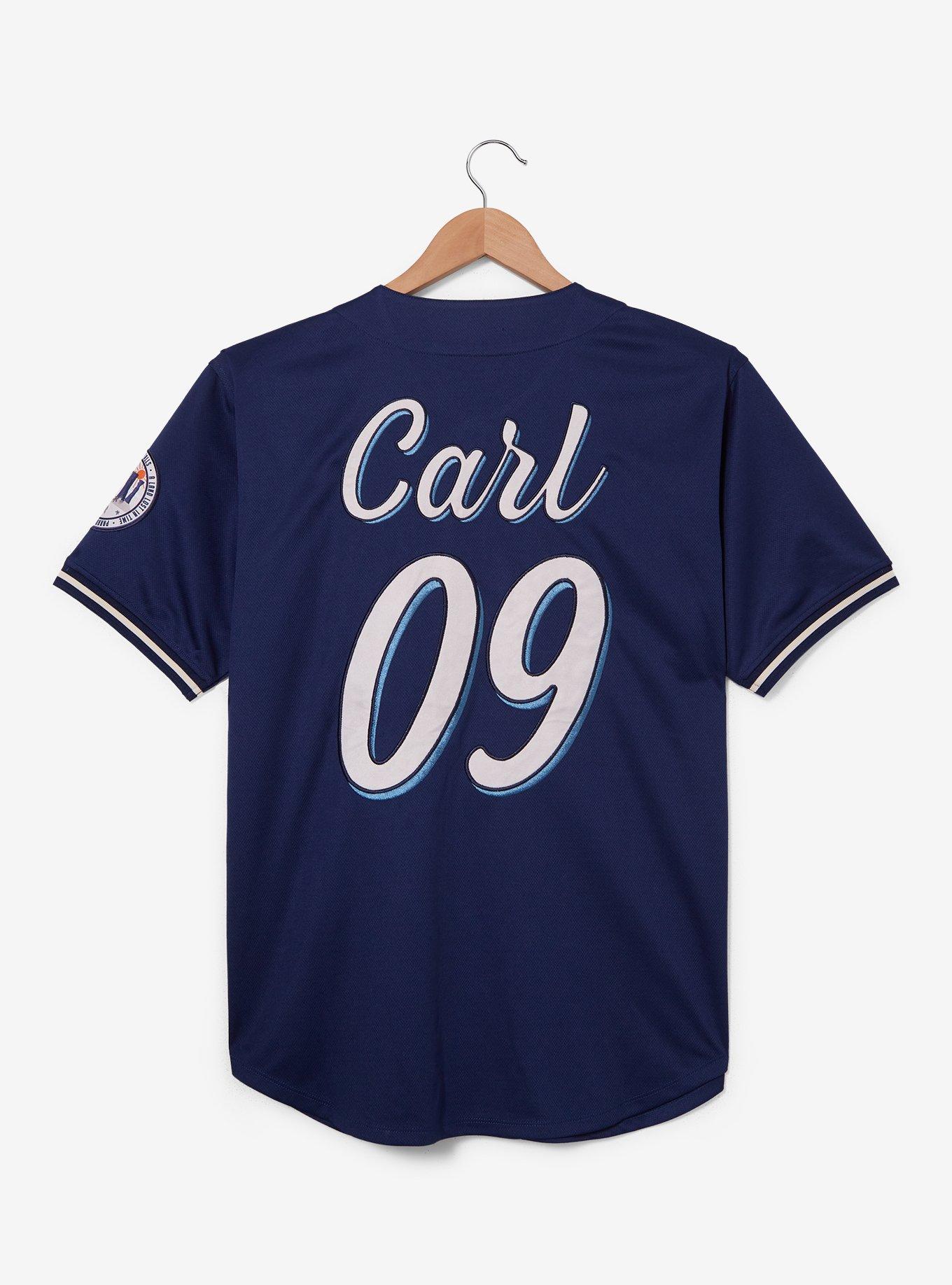 Disney Pixar Up Carl Baseball Jersey - BoxLunch Exclusive, NAVY, alternate