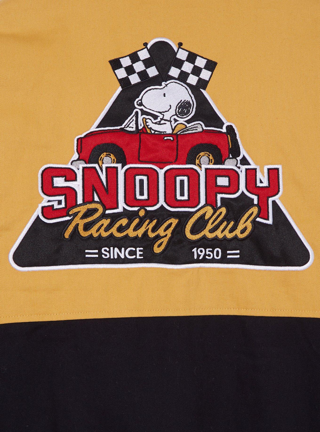 Peanuts Woodstock & Snoopy Color Block Racing Jacket — BoxLunch Exclusive