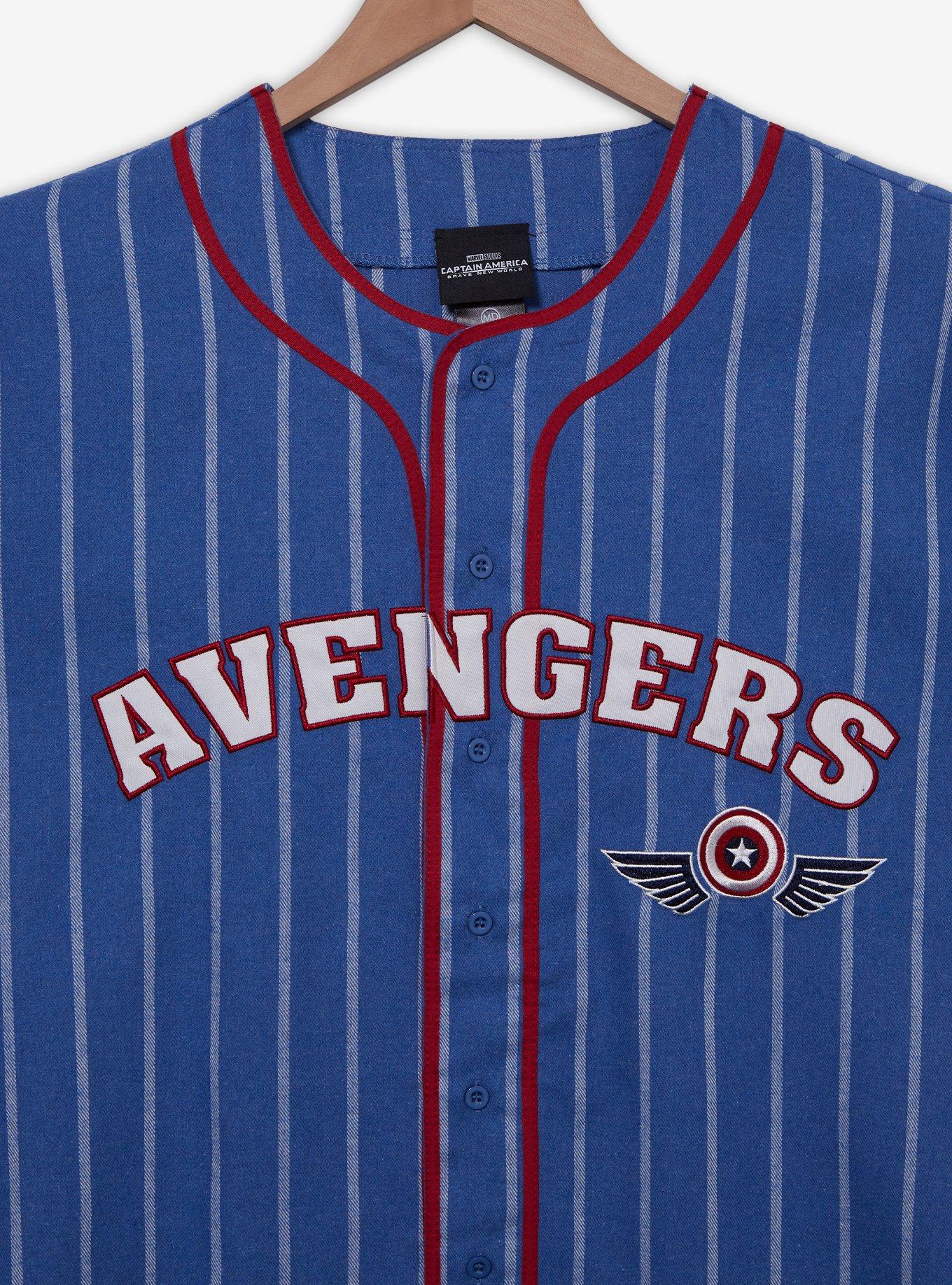 Marvel Captain America: Brave New World Sam Wilson Striped Baseball Jersey, , hi-res