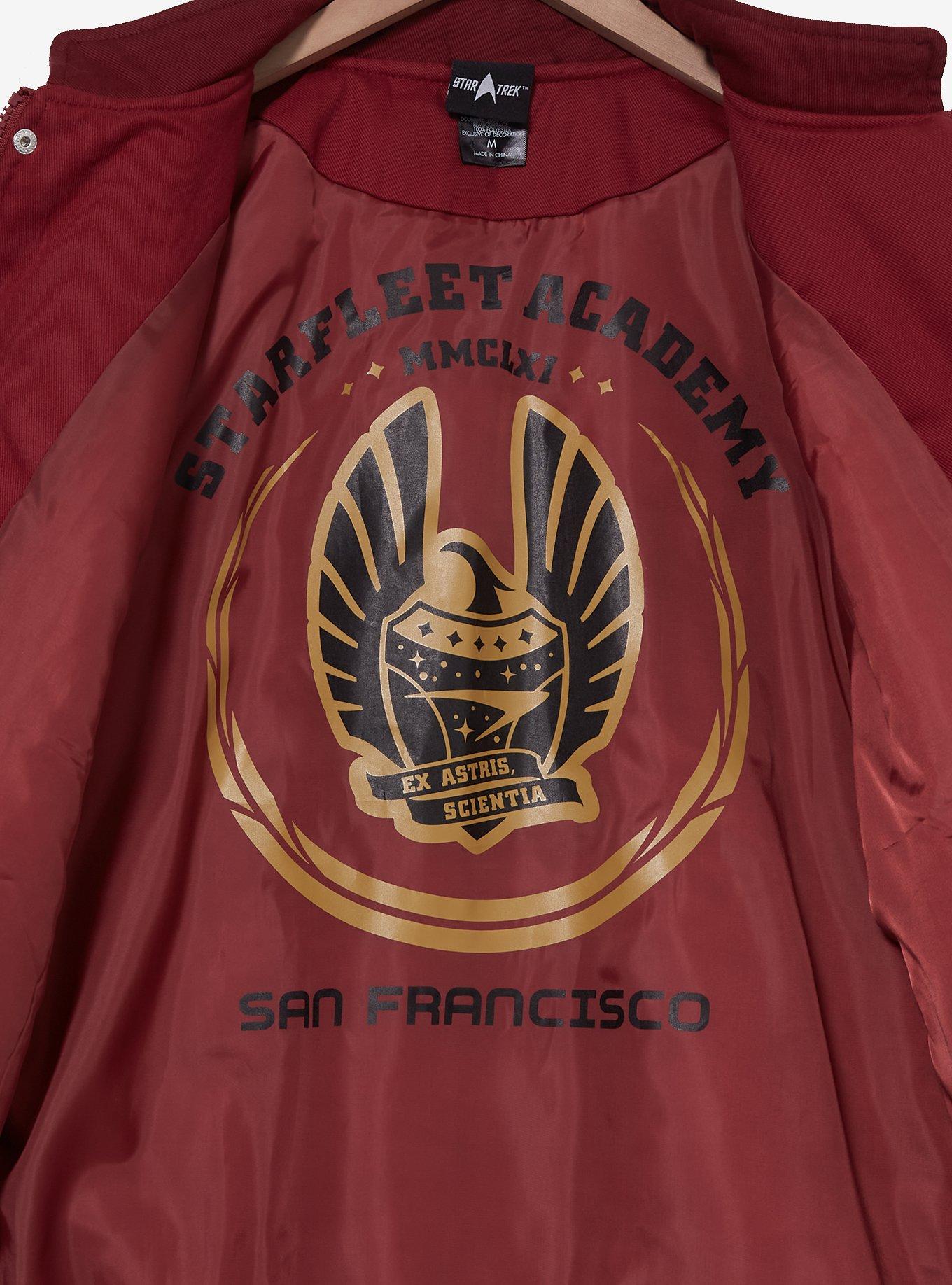 Star Trek Starfleet Academy Jacket - BoxLunch Exclusive, DARK RED, alternate