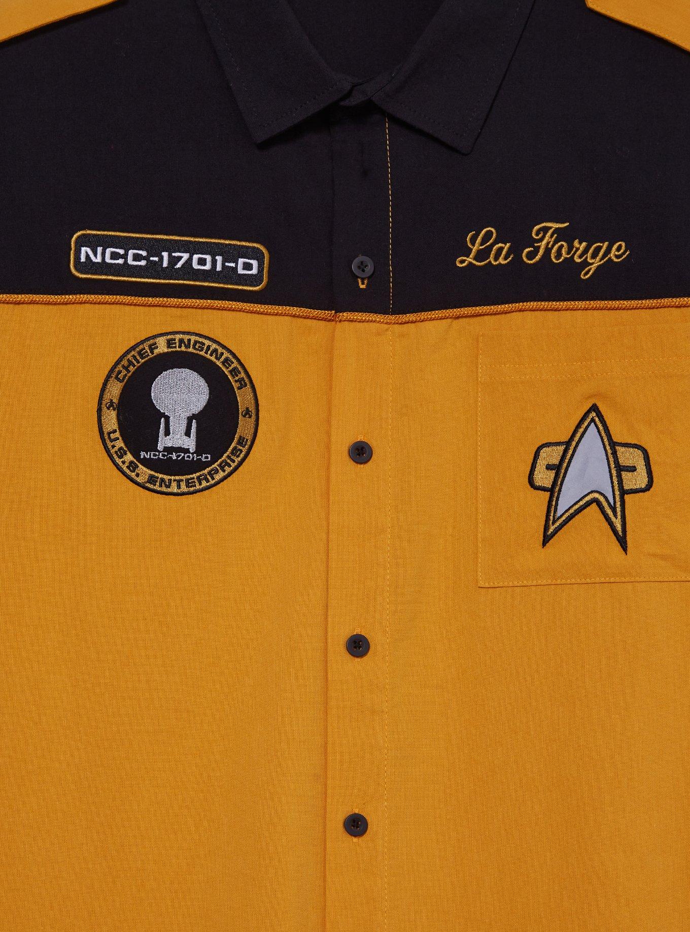 Star Trek Geordi La Forge Woven Button-Up - BoxLunch Exclusive, , hi-res