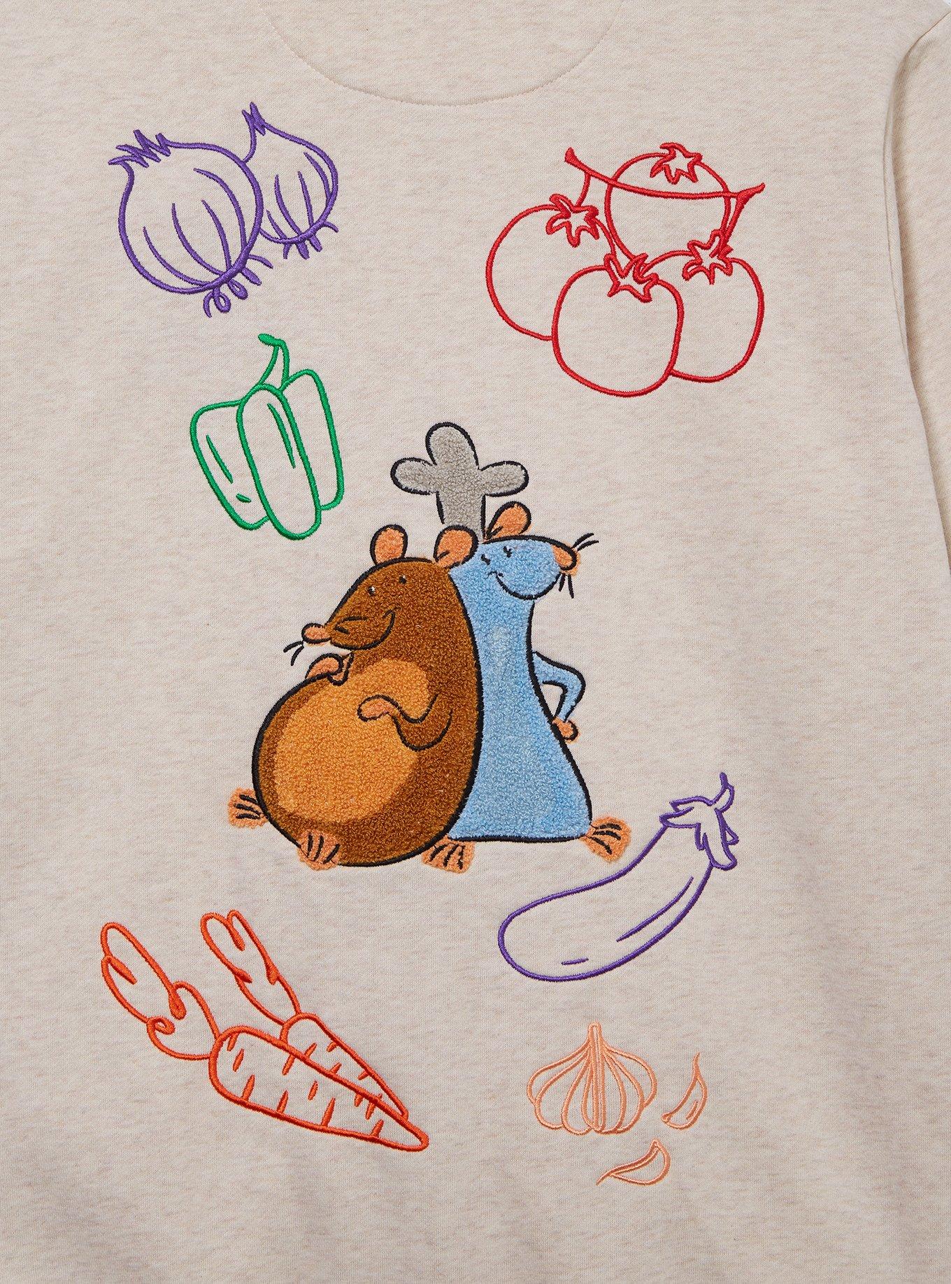 Our Universe Disney Pixar Ratatouille Remy Logo Zippered Hoodie - BoxLunch Exclusive, HEATHER, alternate