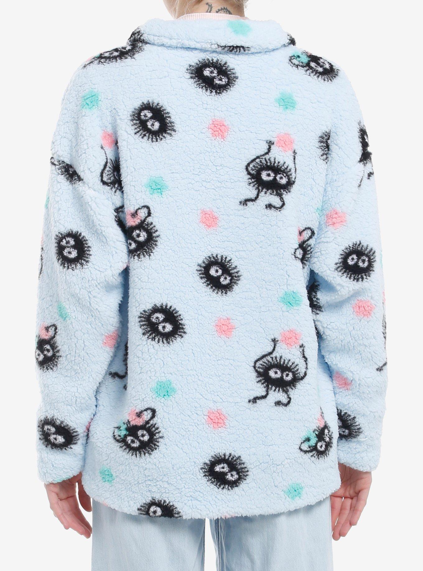 Studio Ghibli® Spirited Away Soot Sprints Sherpa Girls Quarter-Zip Jacket, MULTI, alternate