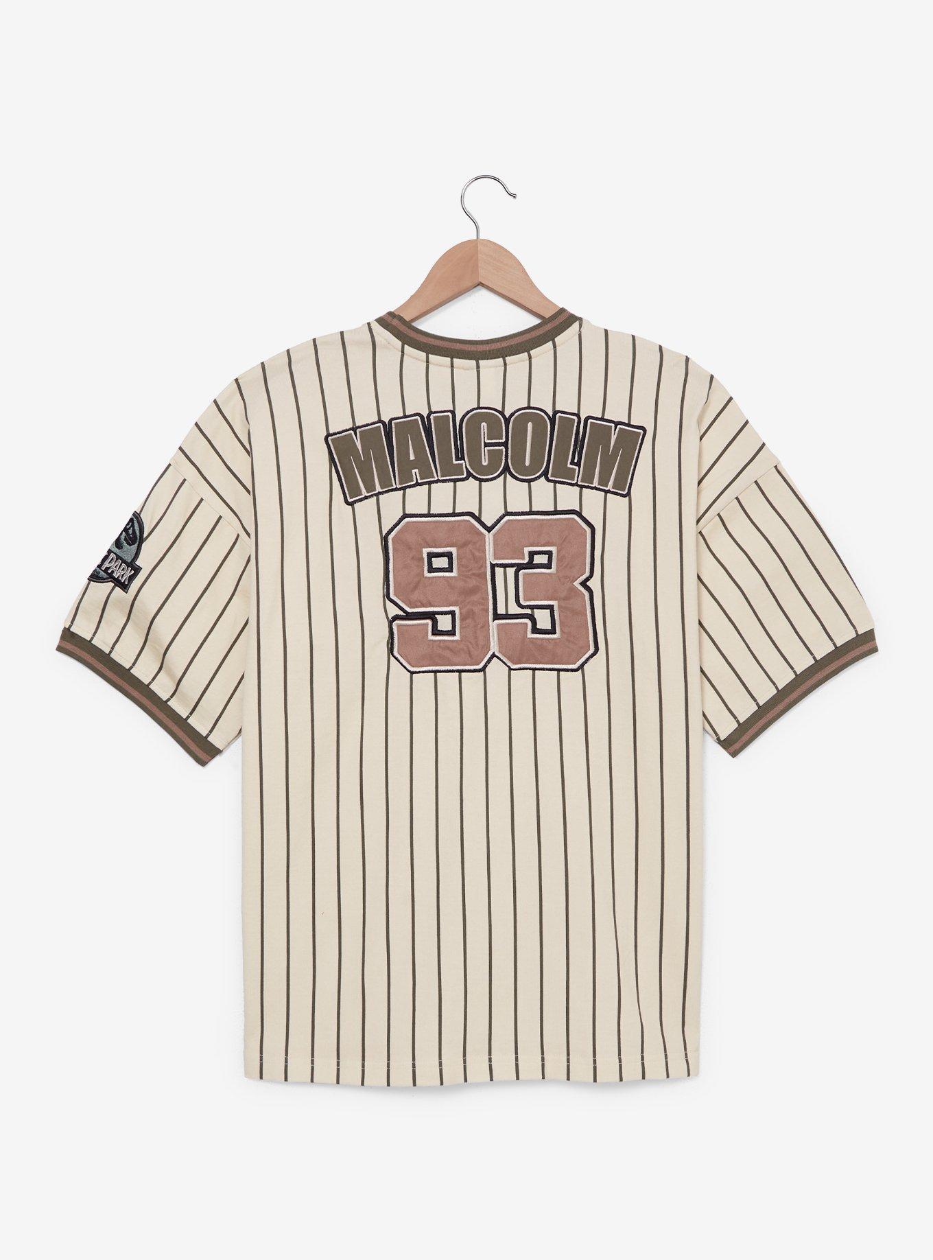 Jurassic Park Striped Baseball T-Shirt, OFF WHITE, alternate