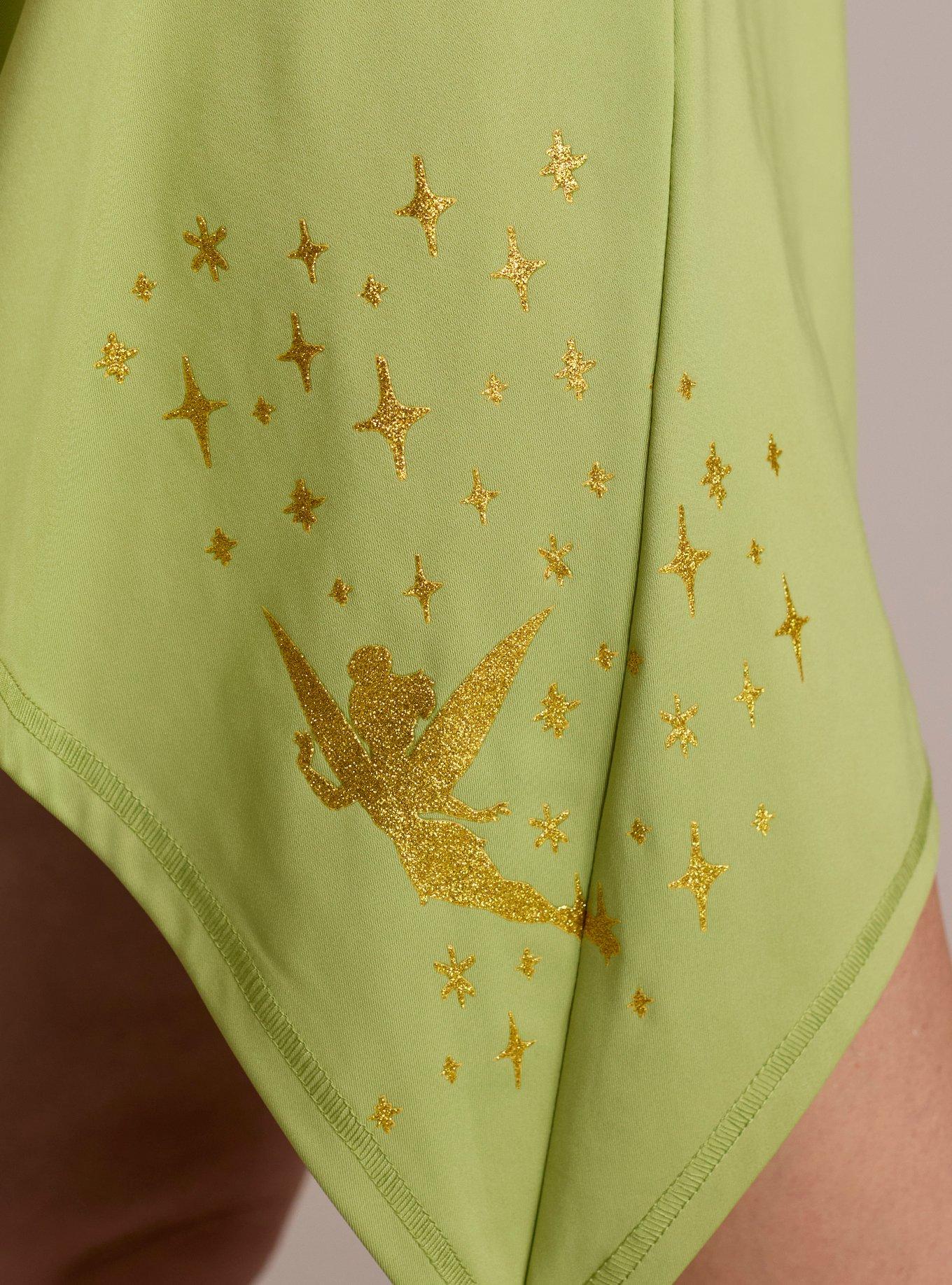 Her Universe Disney Peter Pan Tinker Bell Athletic Dress Her Universe Exclusive, GREEN  YELLOW, alternate