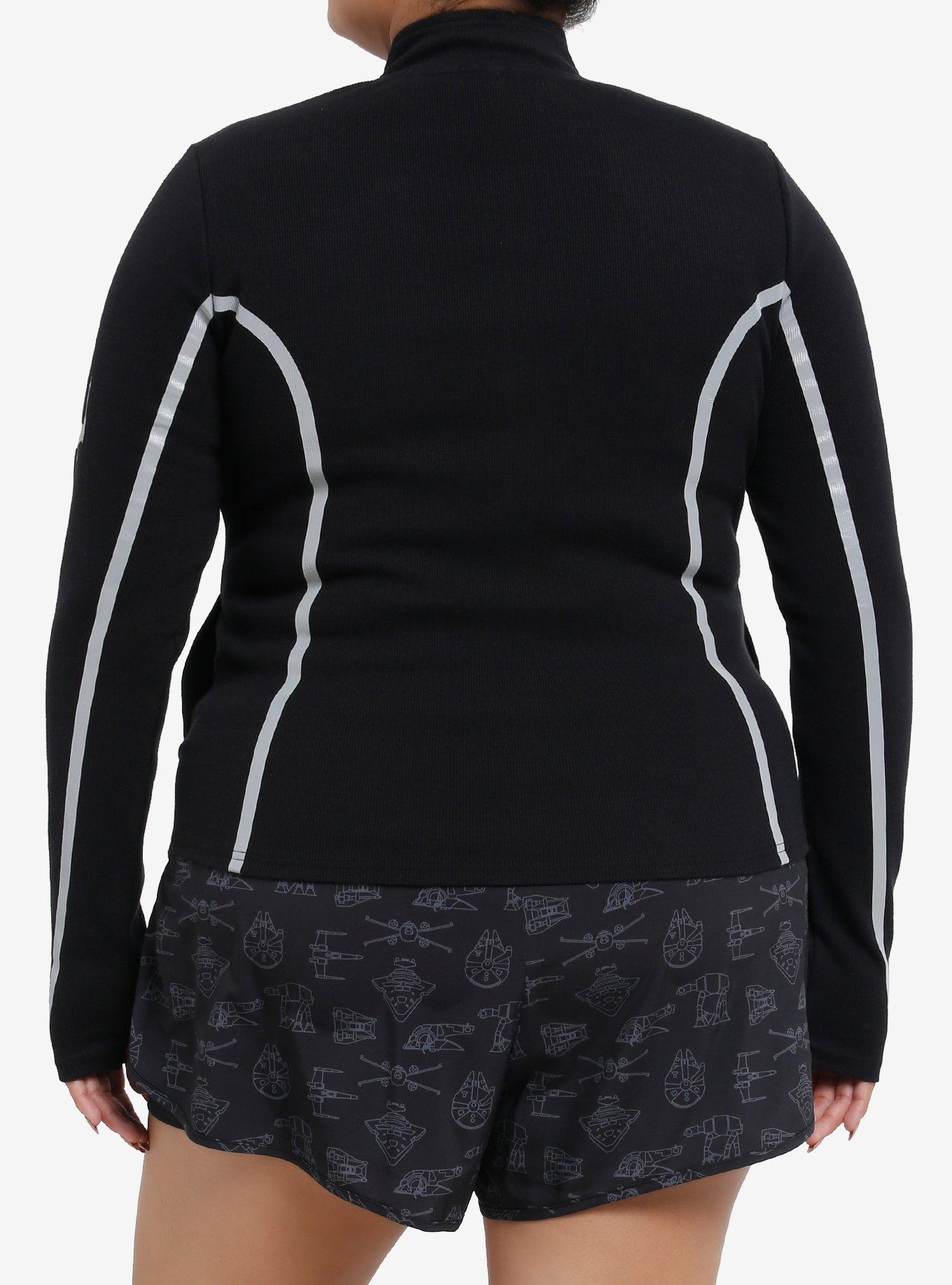 Her Universe Star Wars Logo Active Jacket Plus Size Her Universe Exclusive, BLACK, alternate