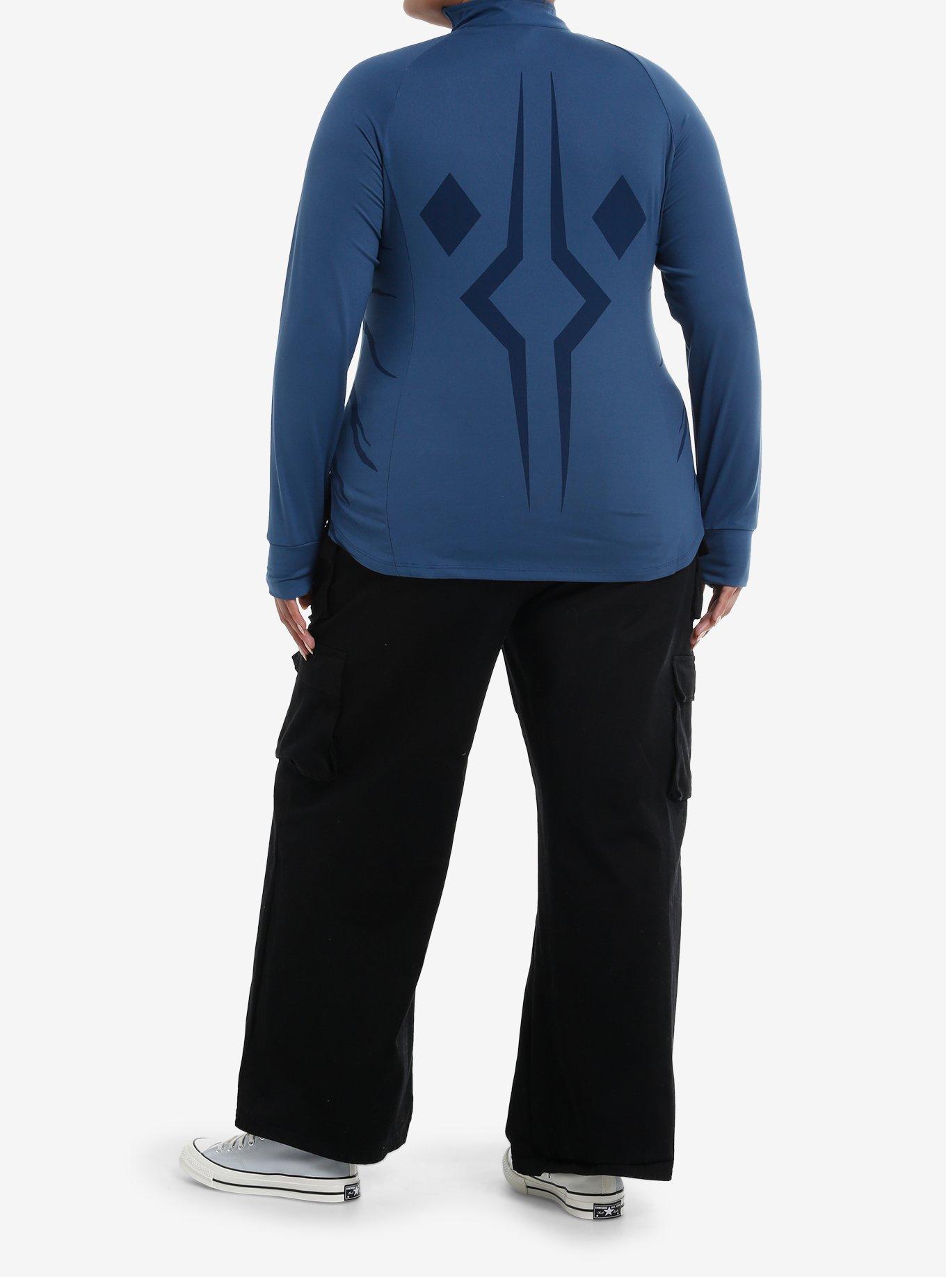 Her Universe Star Wars Ahsoka Tano Active Long-Sleeve Top Plus Size Her Universe Exclusive, NAVY, alternate