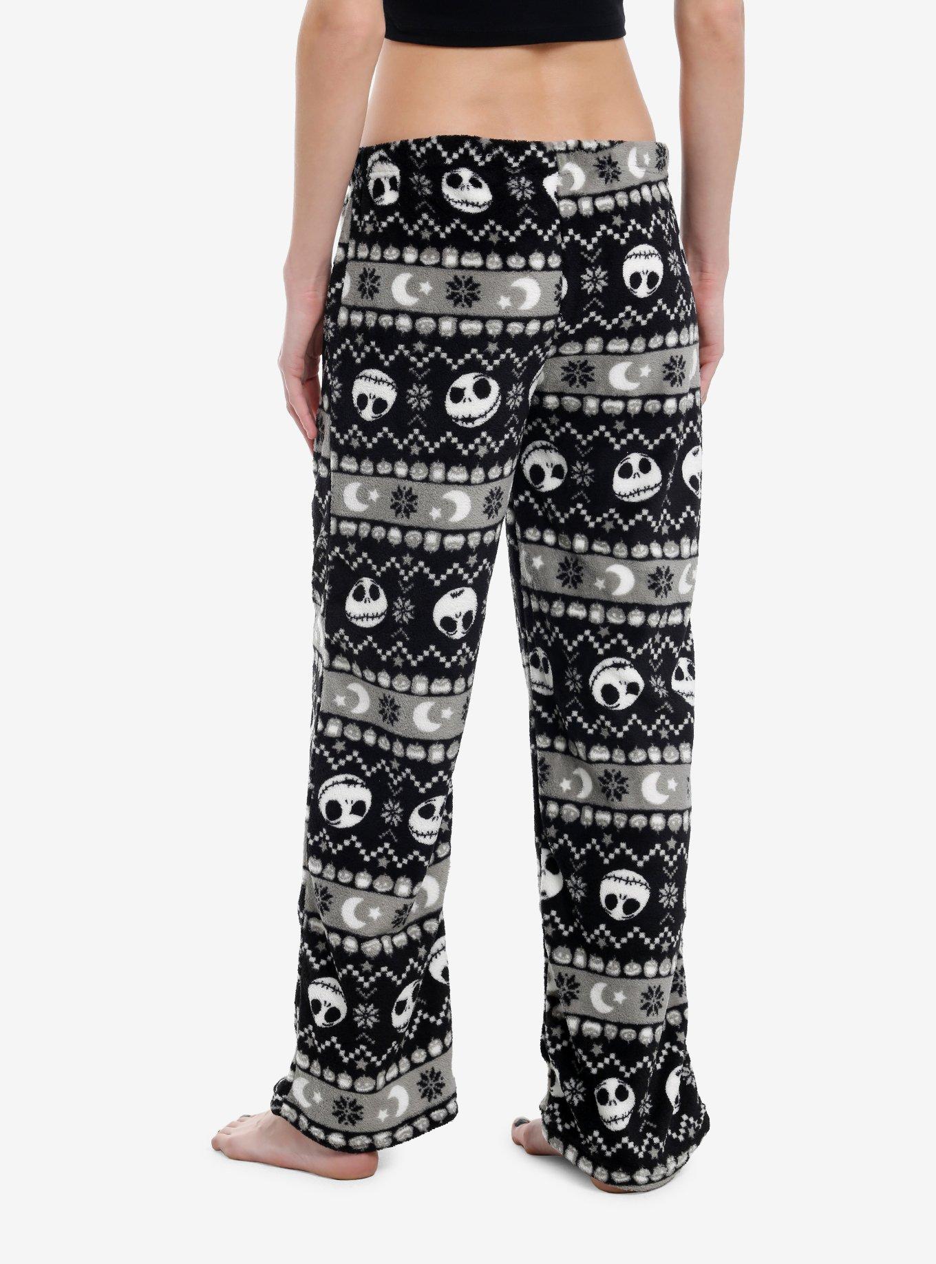 The Nightmare Before Christmas Fuzzy Girls Pajama Pants, , hi-res