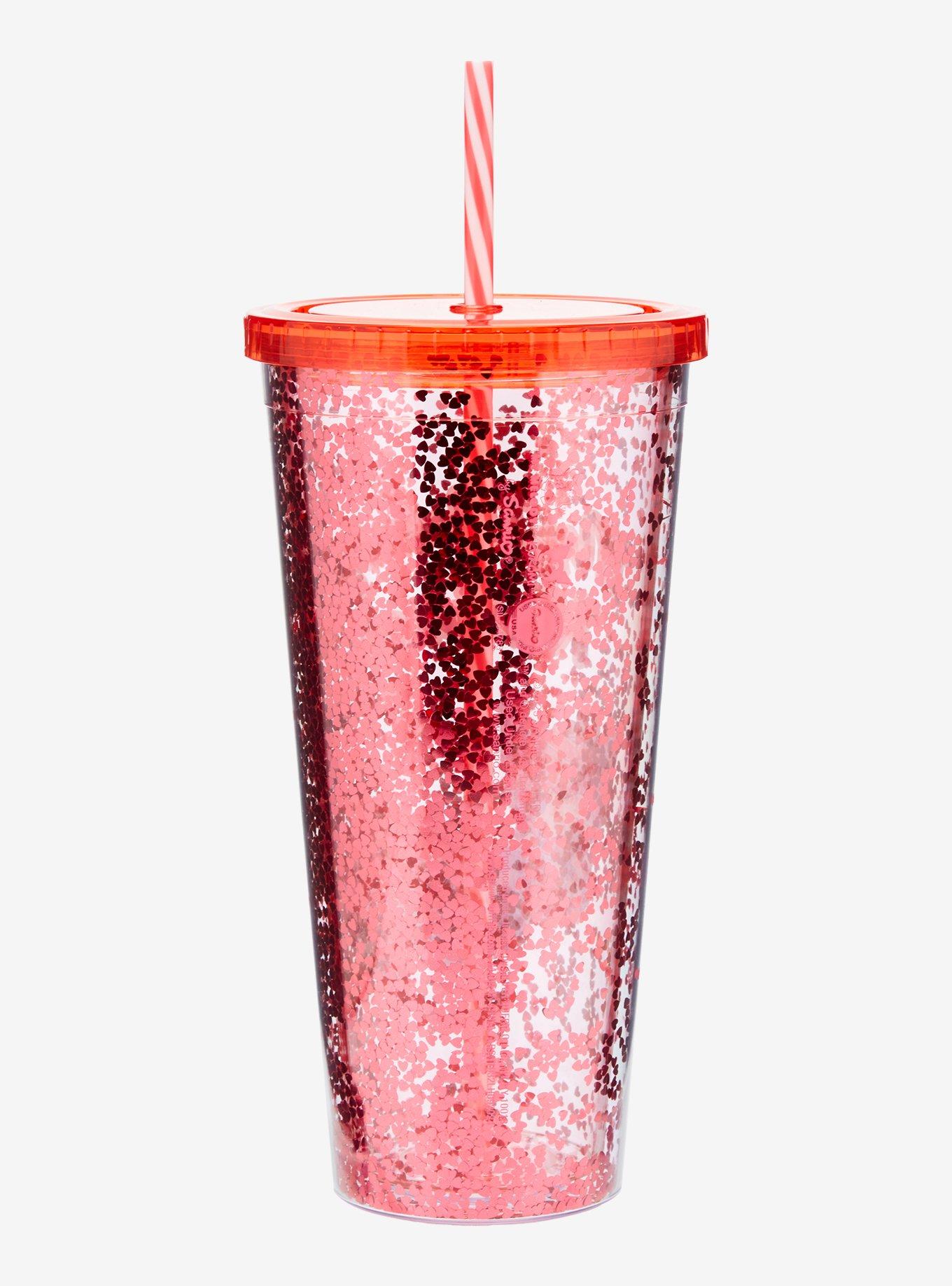 Sanrio My Melody & Kuromi Diner Glitter Carnival Cup with Straw - BoxLunch Exclusive, , hi-res