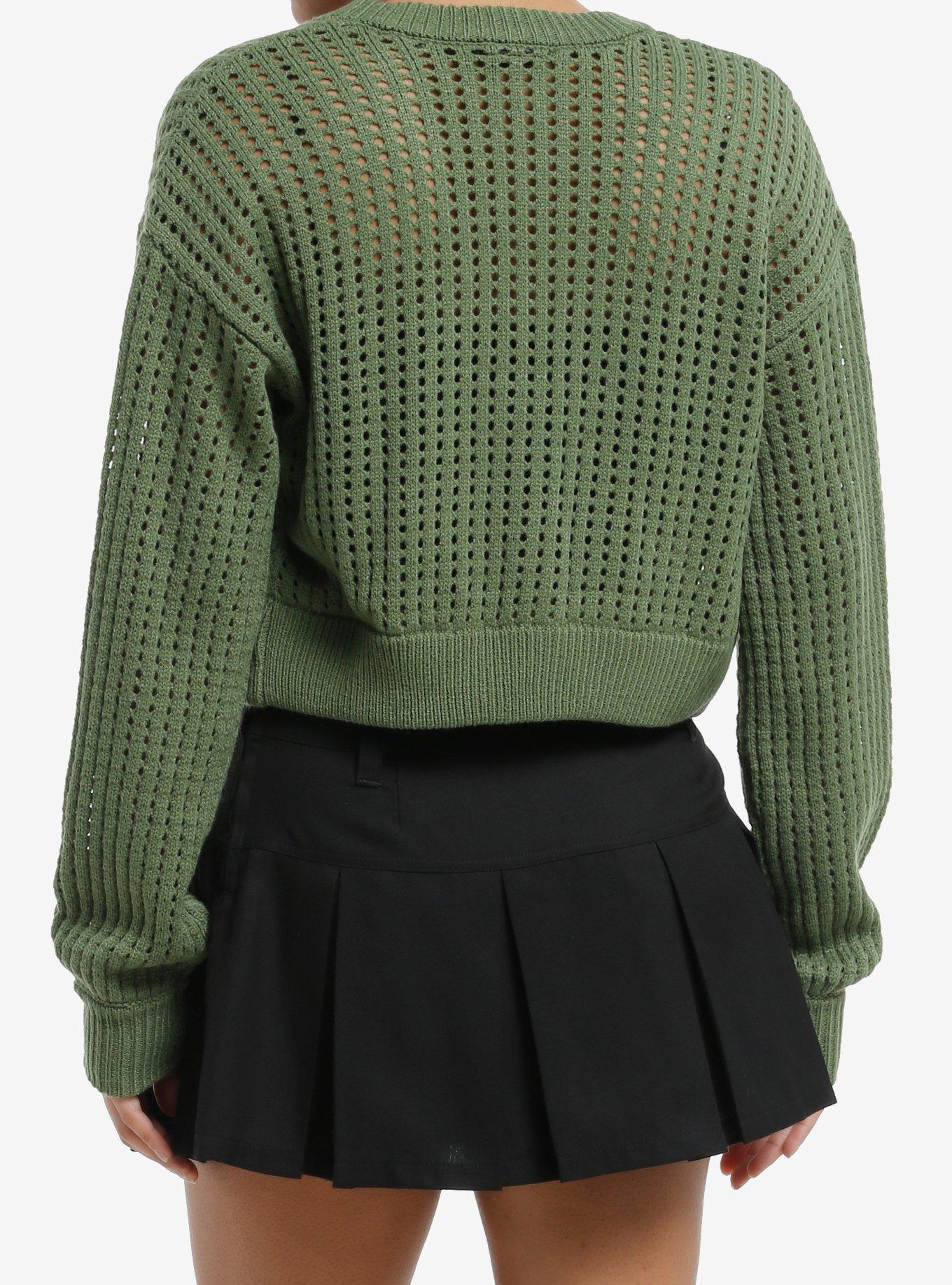 Her Universe Studio Ghibli® My Neighbor Totoro Open Knit Girls Crop Cardigan, MULTI, alternate