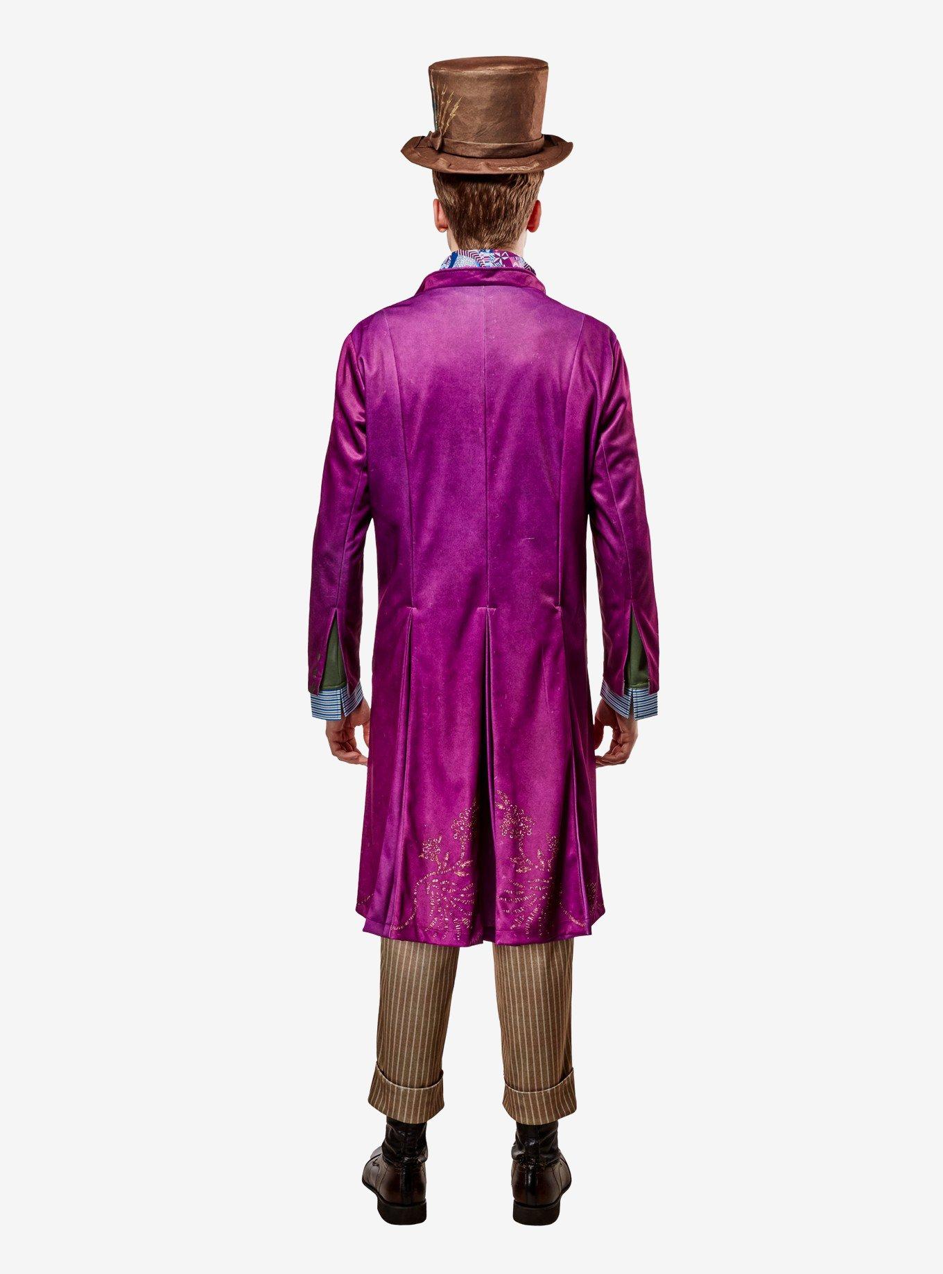 Willy Wonka Adult Deluxe Costume, PURPLE, alternate