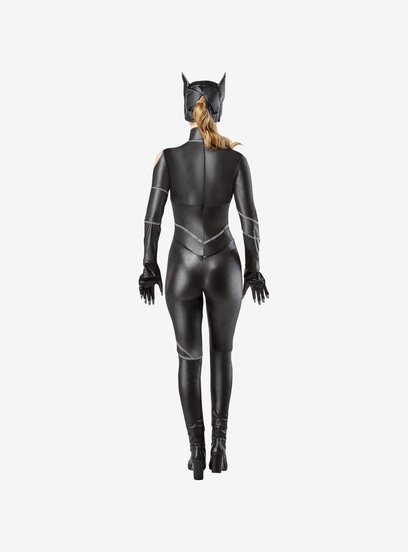 DC Comics Catwoman Adult Costume with Mask, BLACK, alternate